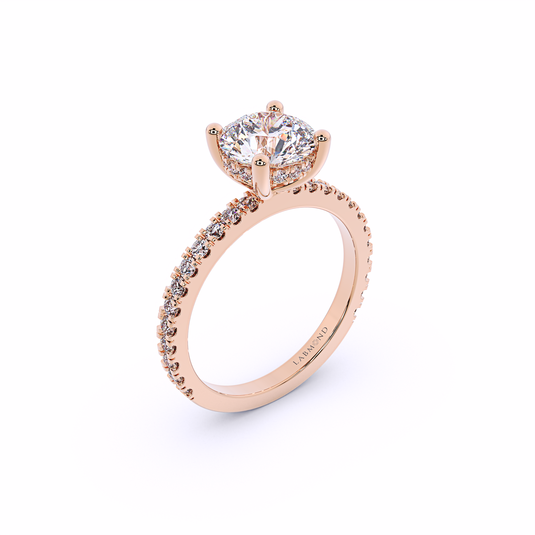 VIVA Solitare Hidden Halo Engagement Ring