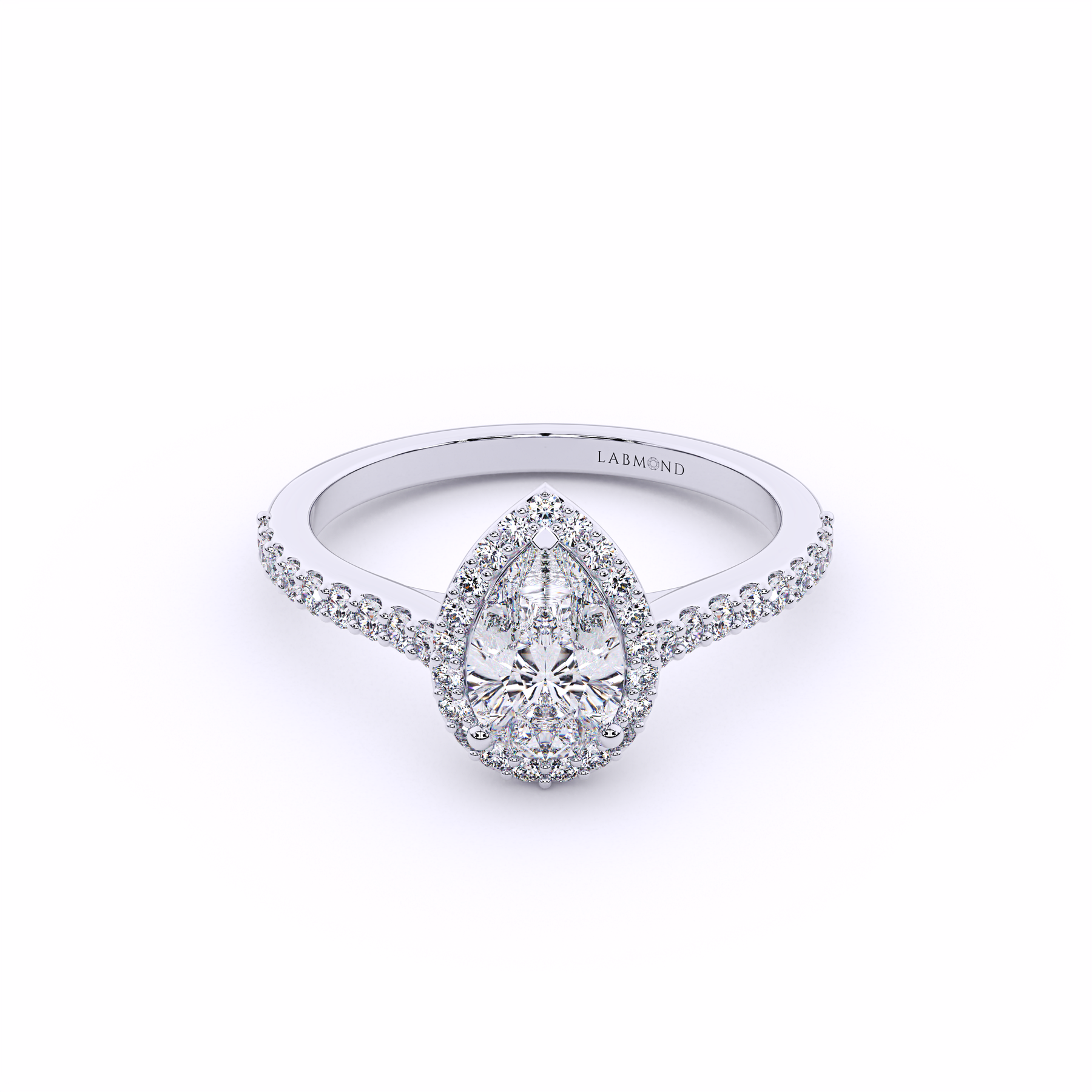ARTISAN Pear Shape Halo Engagement Rings