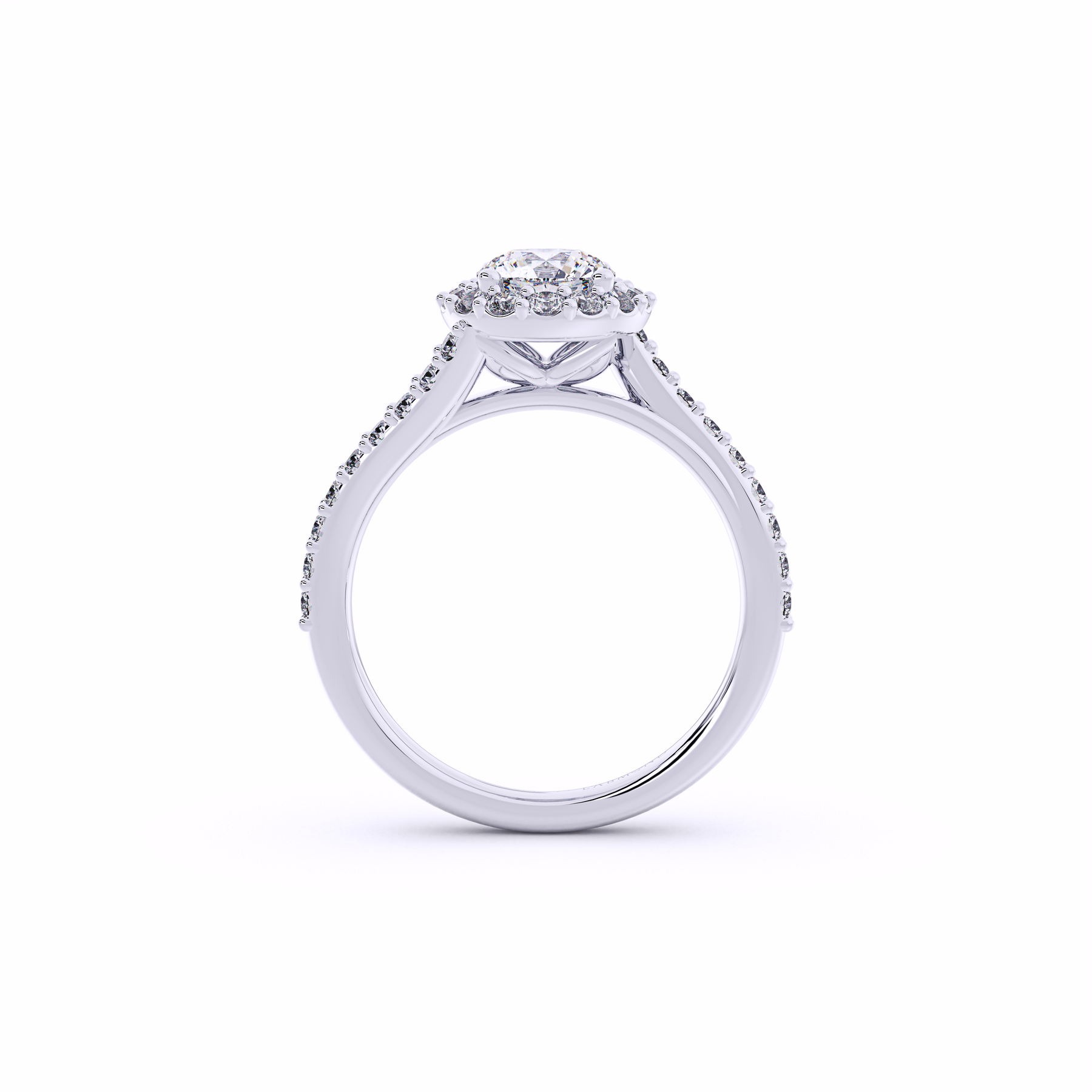 DESTINY Round Twisted Halo Ring