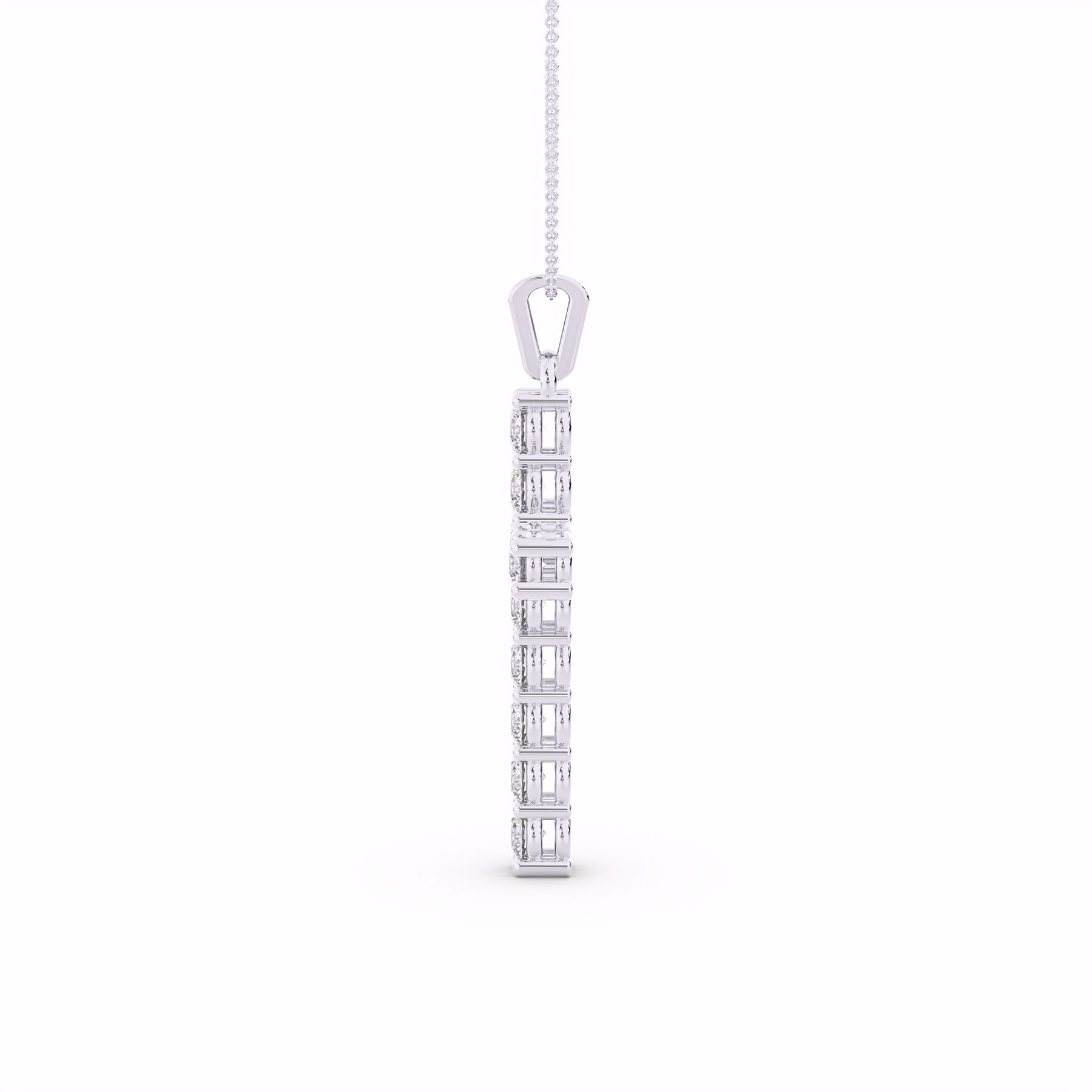 The Trace Diamond Cross Necklace
