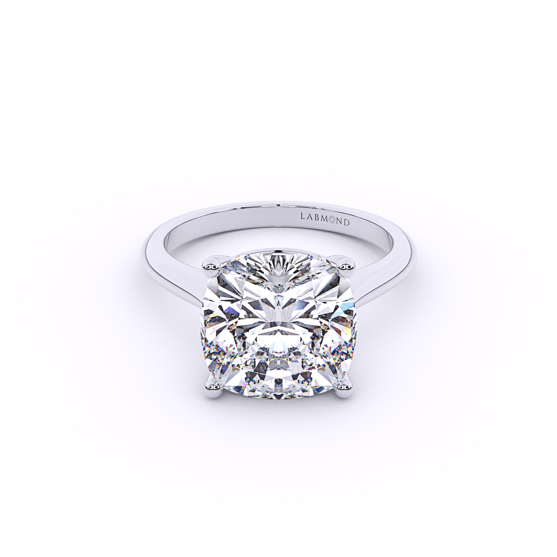 ENCORE Cushion Cut Solitaire Engagement Ring