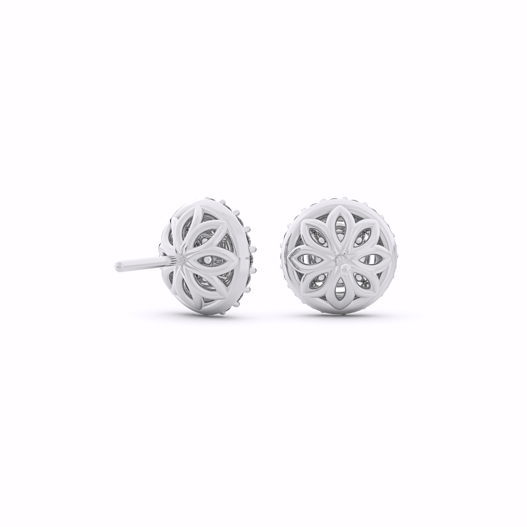 LUMINA Halo Lab-Grown Diamond Stud Earrings
