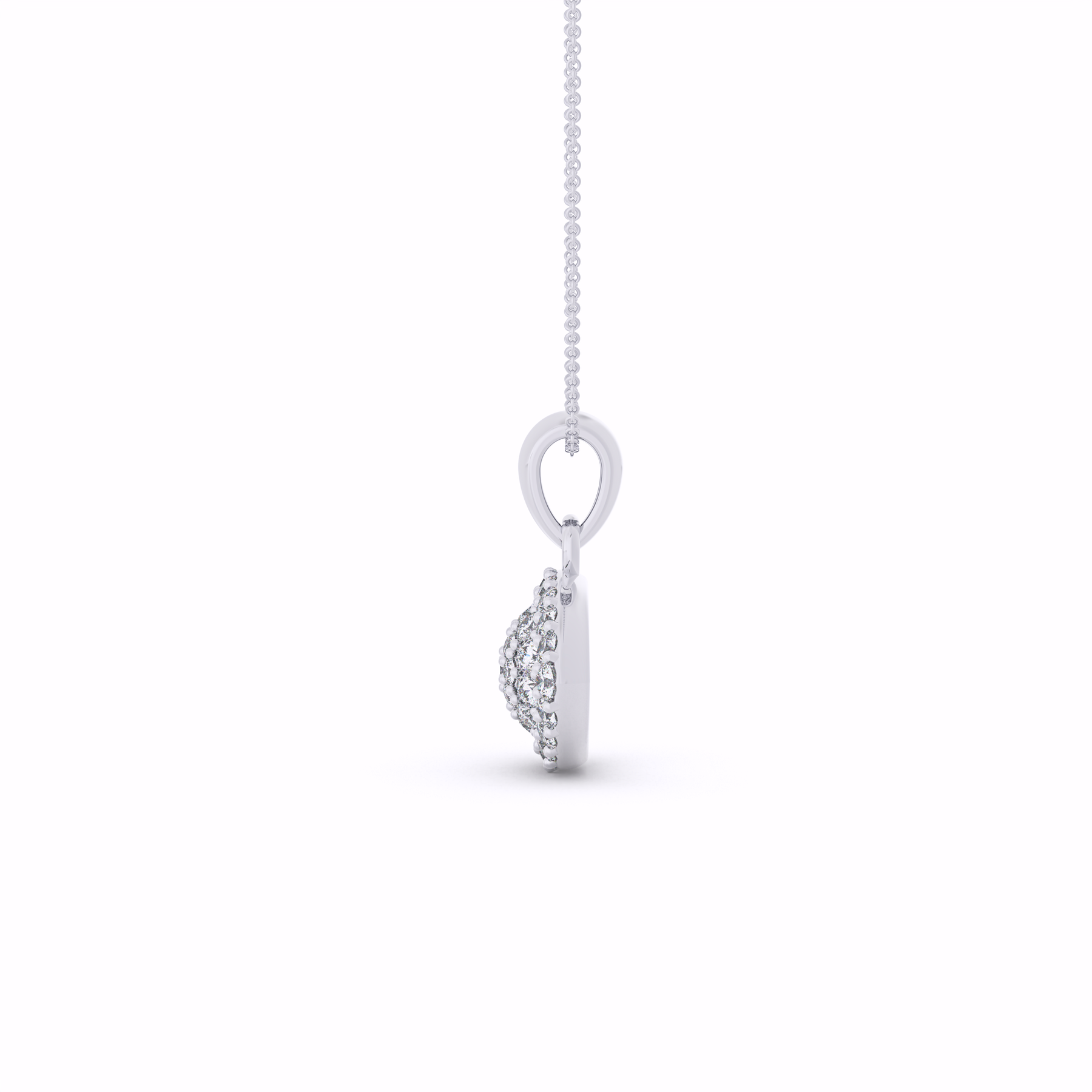 Sparkling Diamond Eye Pendant