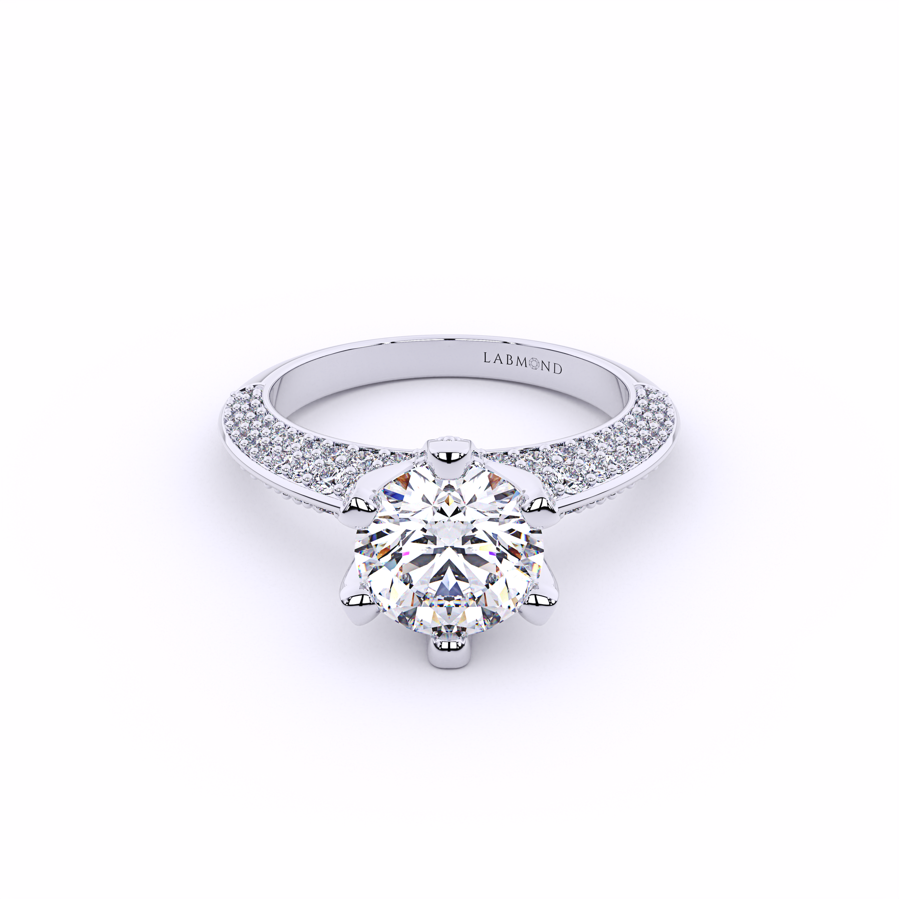 SUNDANCE Knife-Edged Round Solitaire Brilliant Engagement Ring