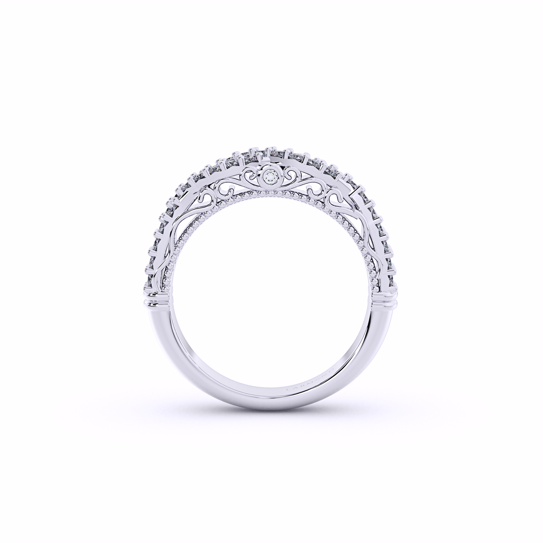 VALENCIA Vintage-Inspired Diamond Matching Band