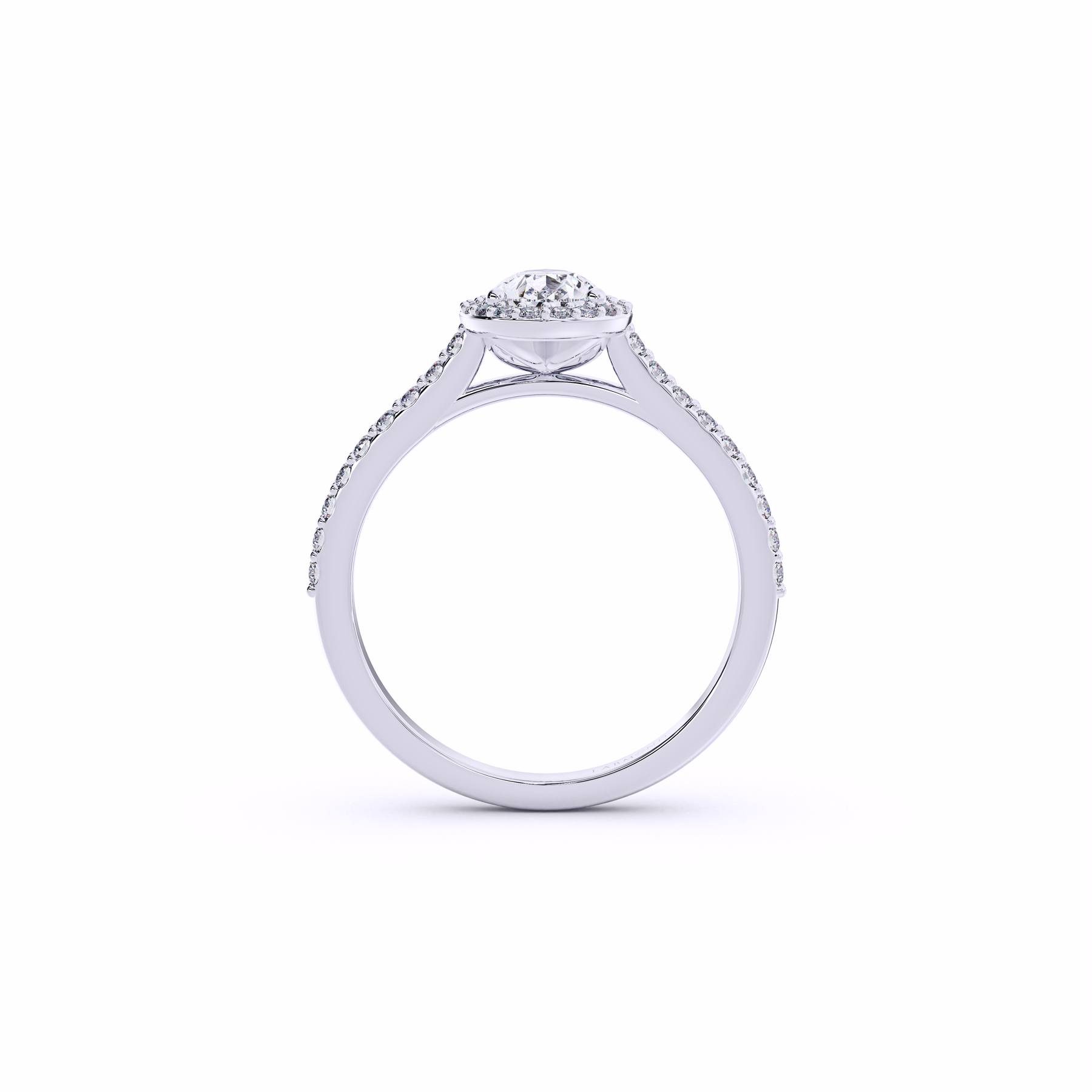 ARTISAN Pear Shape Halo Engagement Rings
