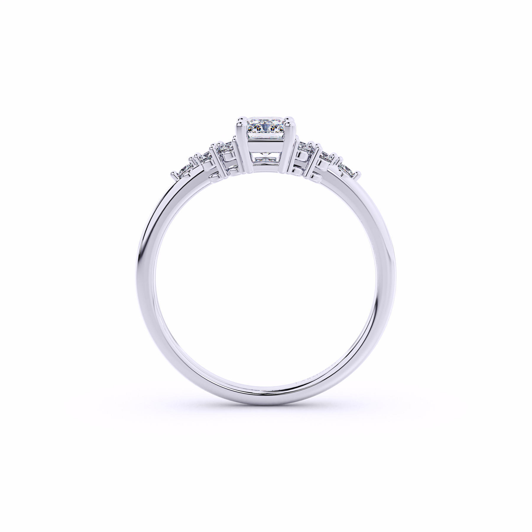 MEMENTO Vintage Emerald Engagement Ring