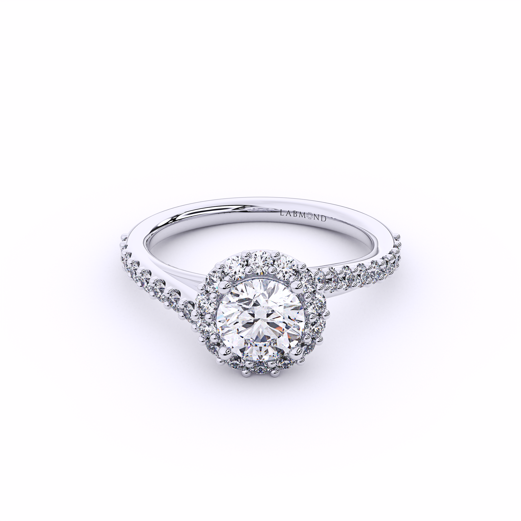 DESTINY Round Twisted Halo Ring
