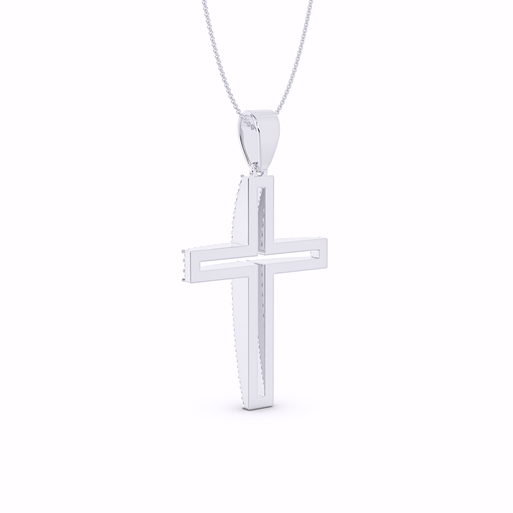 The Lumen Lab-Grown Diamond Cross Pendant