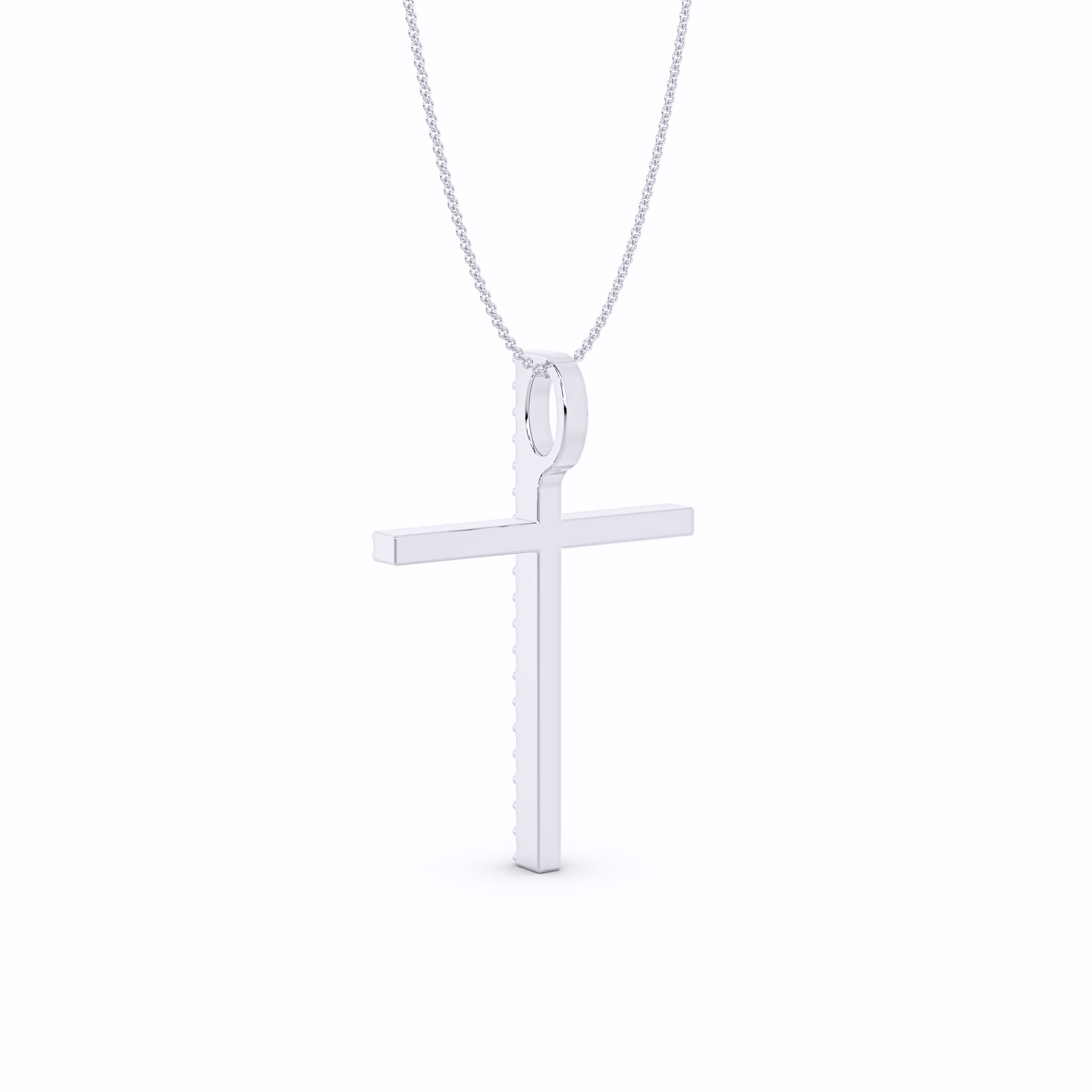 The Aurora Diamond Cross Pendant Necklace