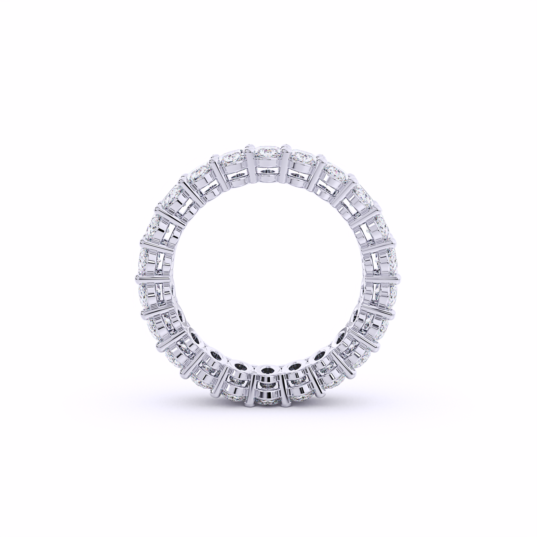 Oval Eternity Wedding Band