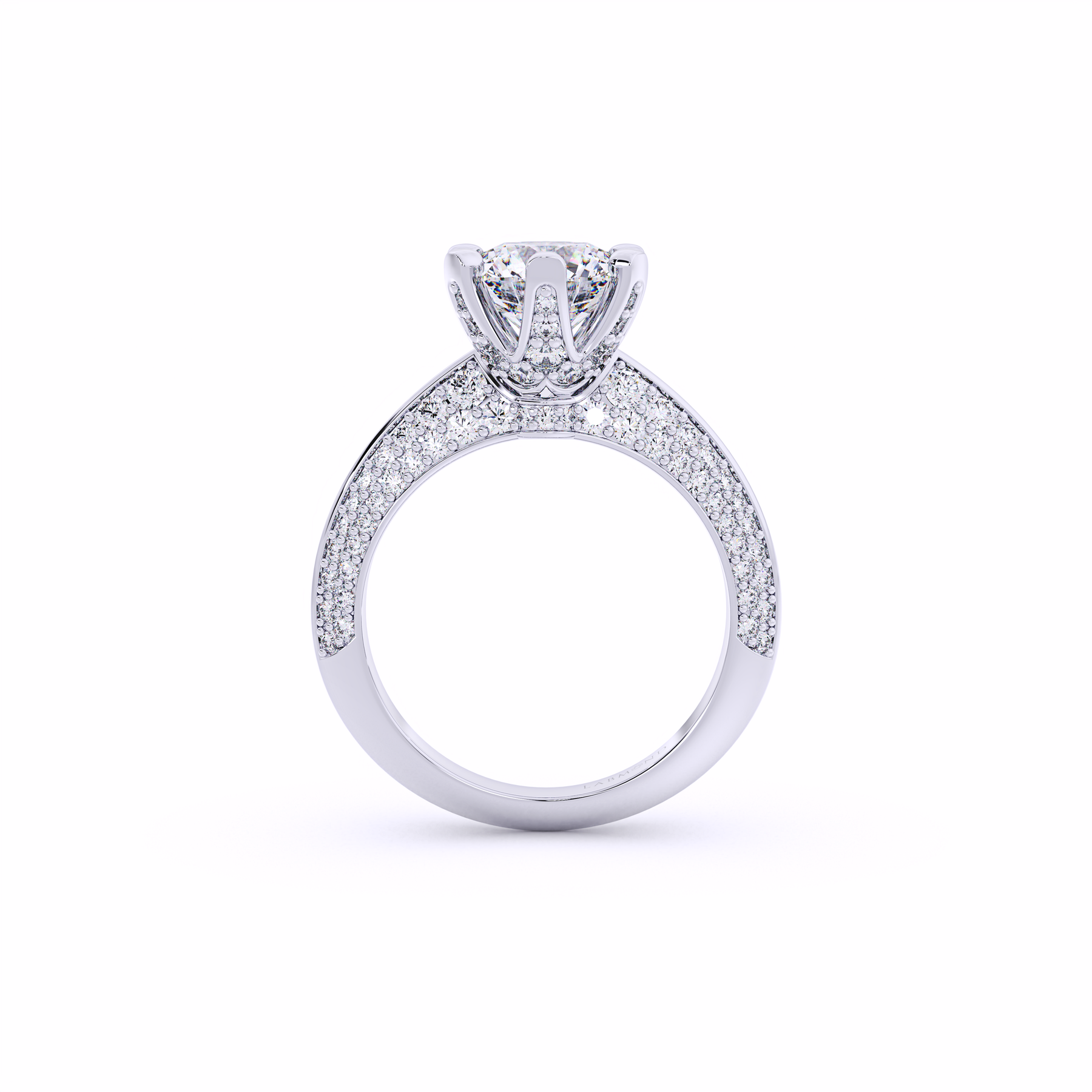 SUNDANCE Knife-Edged Round Solitaire Brilliant Engagement Ring