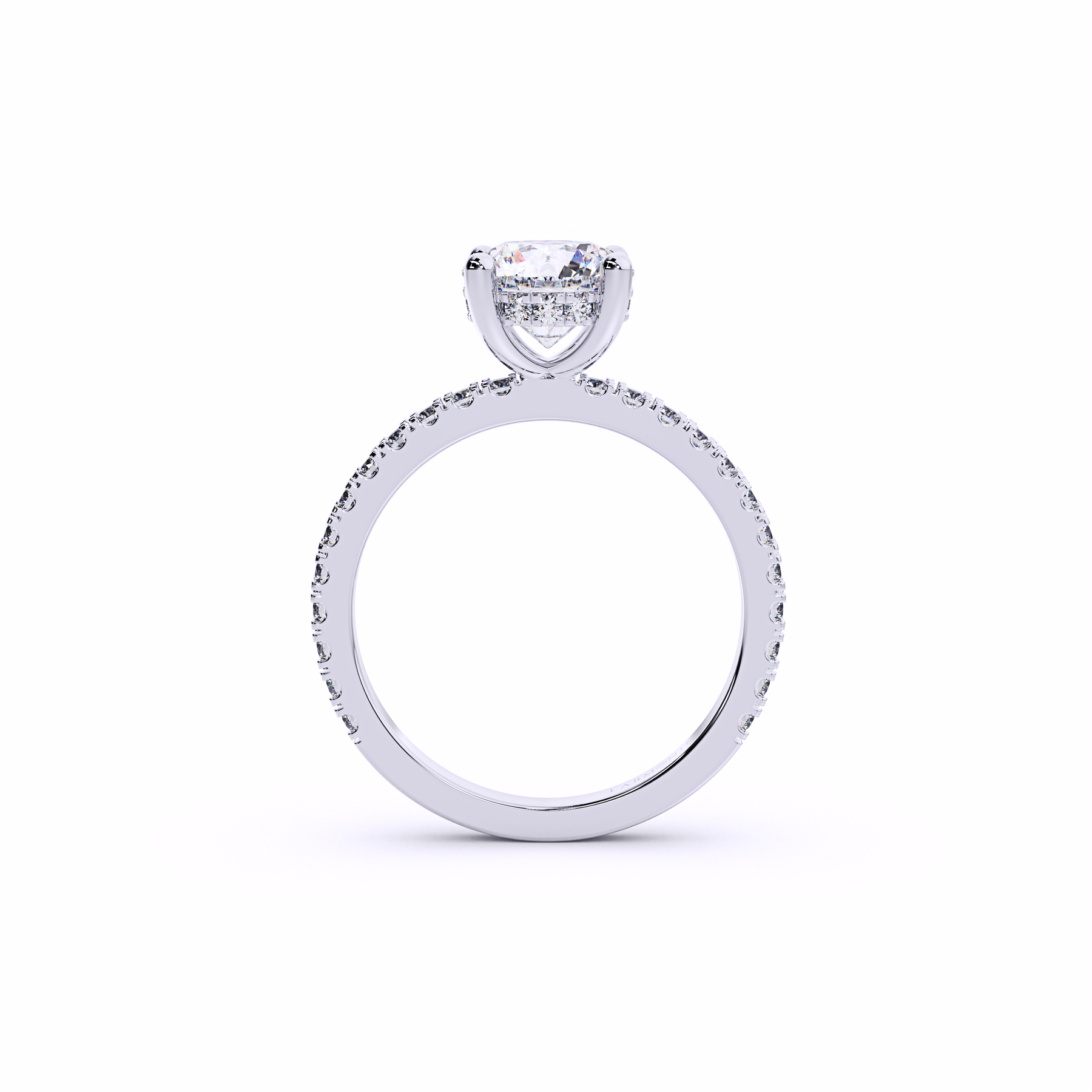 VIVA Solitare Hidden Halo Engagement Ring