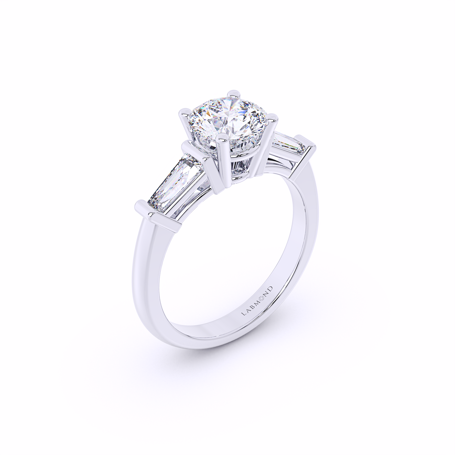 ALLURE Tapered Baguette Diamond Engagement Rings