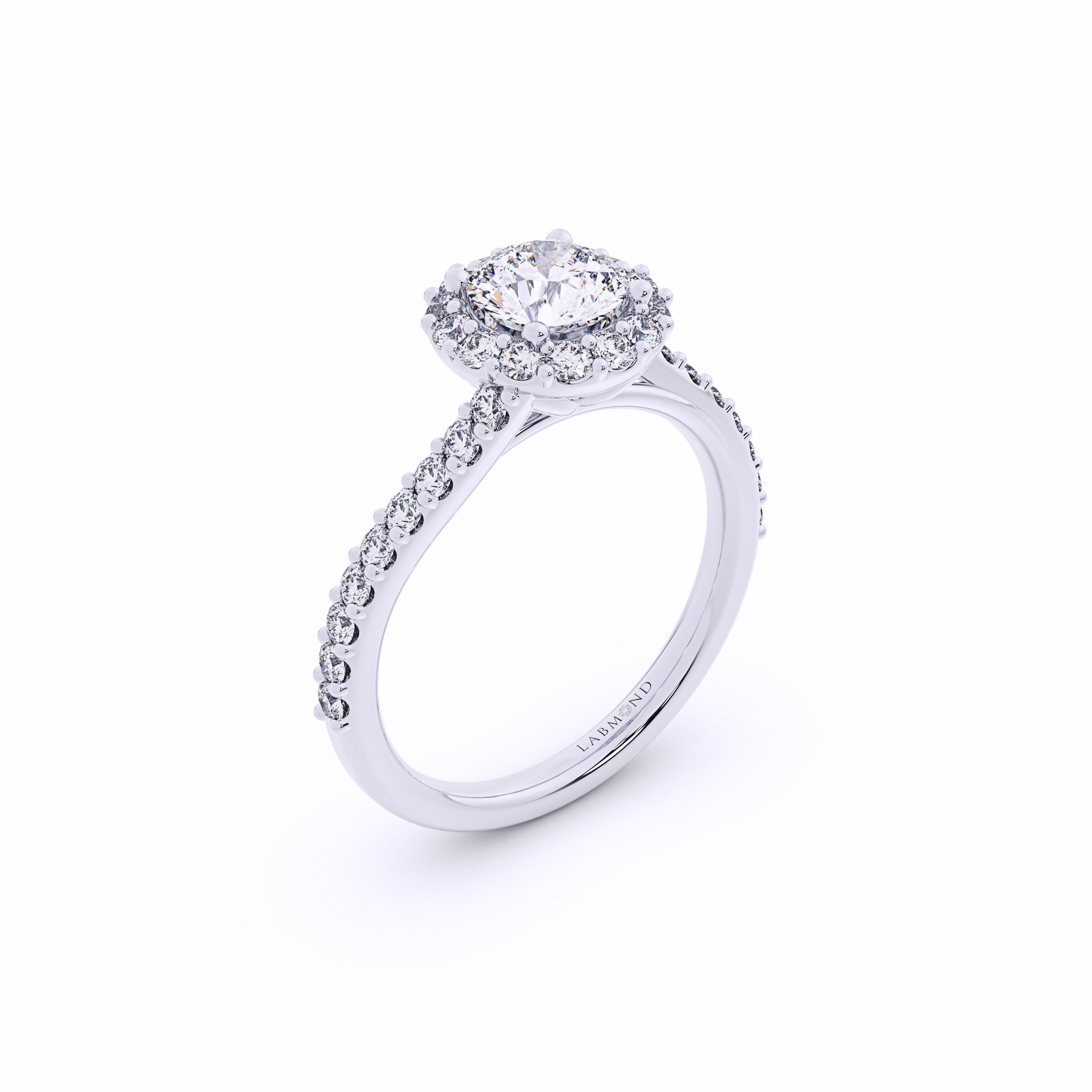 DESTINY Round Twisted Halo Ring