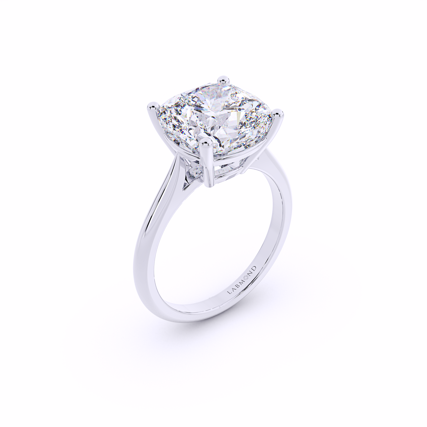ENCORE Cushion Cut Solitaire Engagement Ring