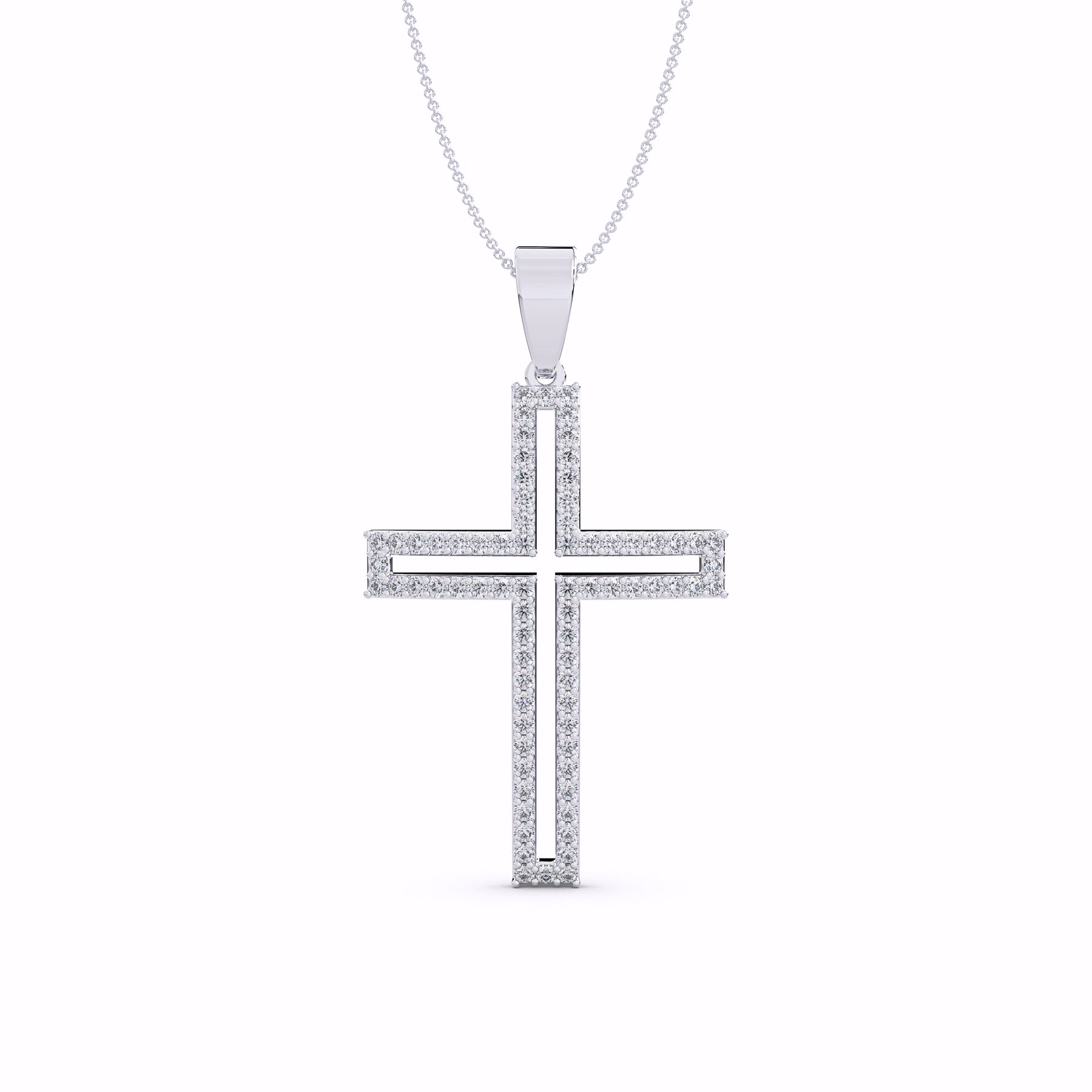 The Lumen Lab-Grown Diamond Cross Pendant
