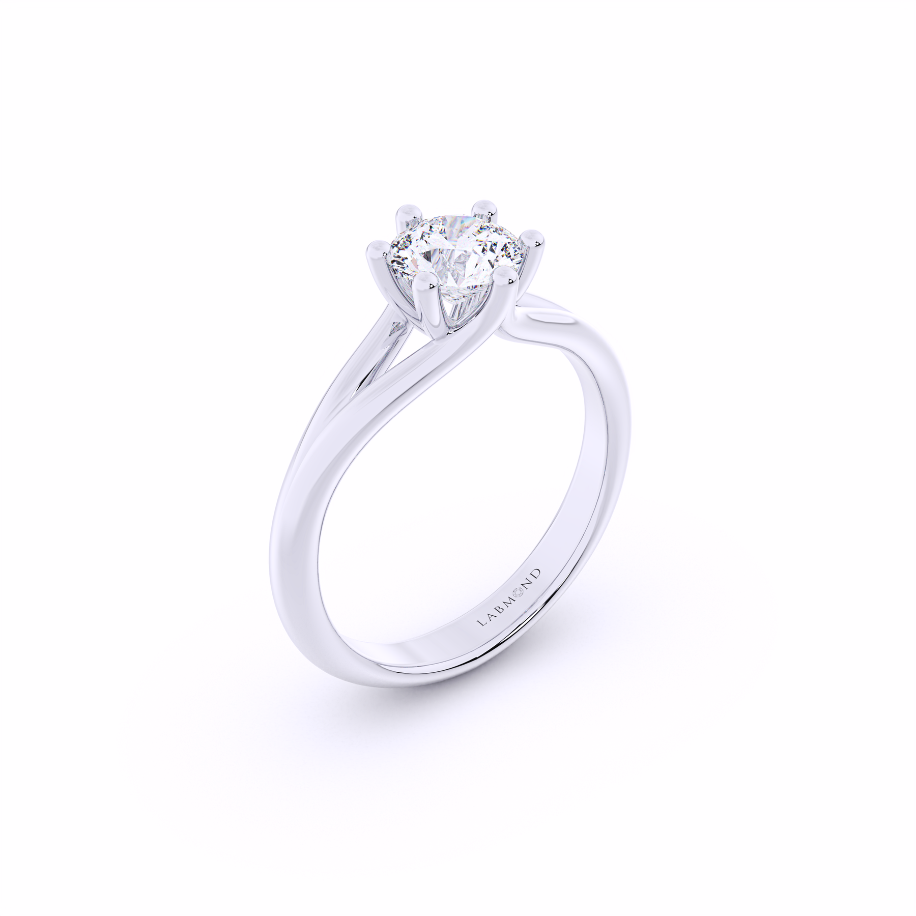 MIKAELA Split Band Diamond Engagement Ring
