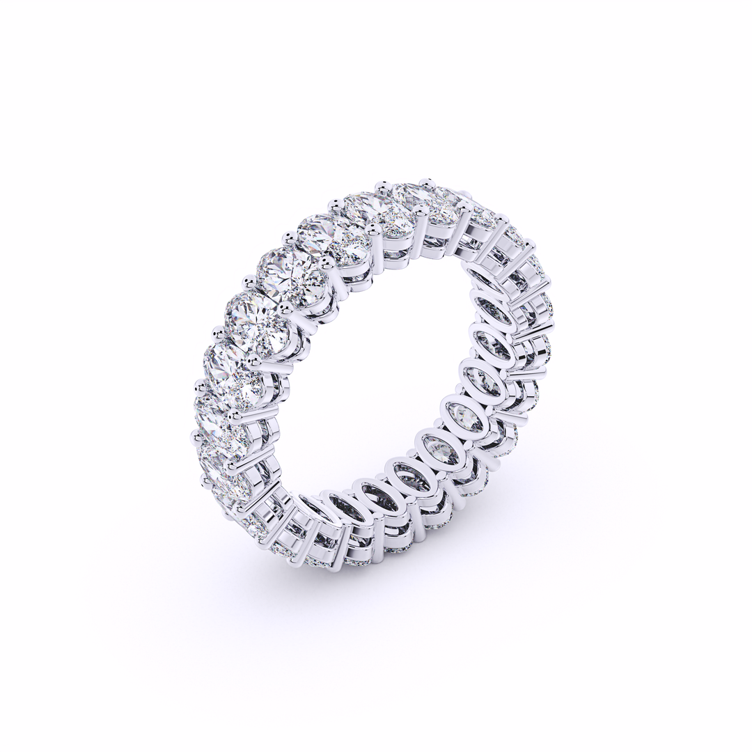 white-oval-eternity-wedding-band