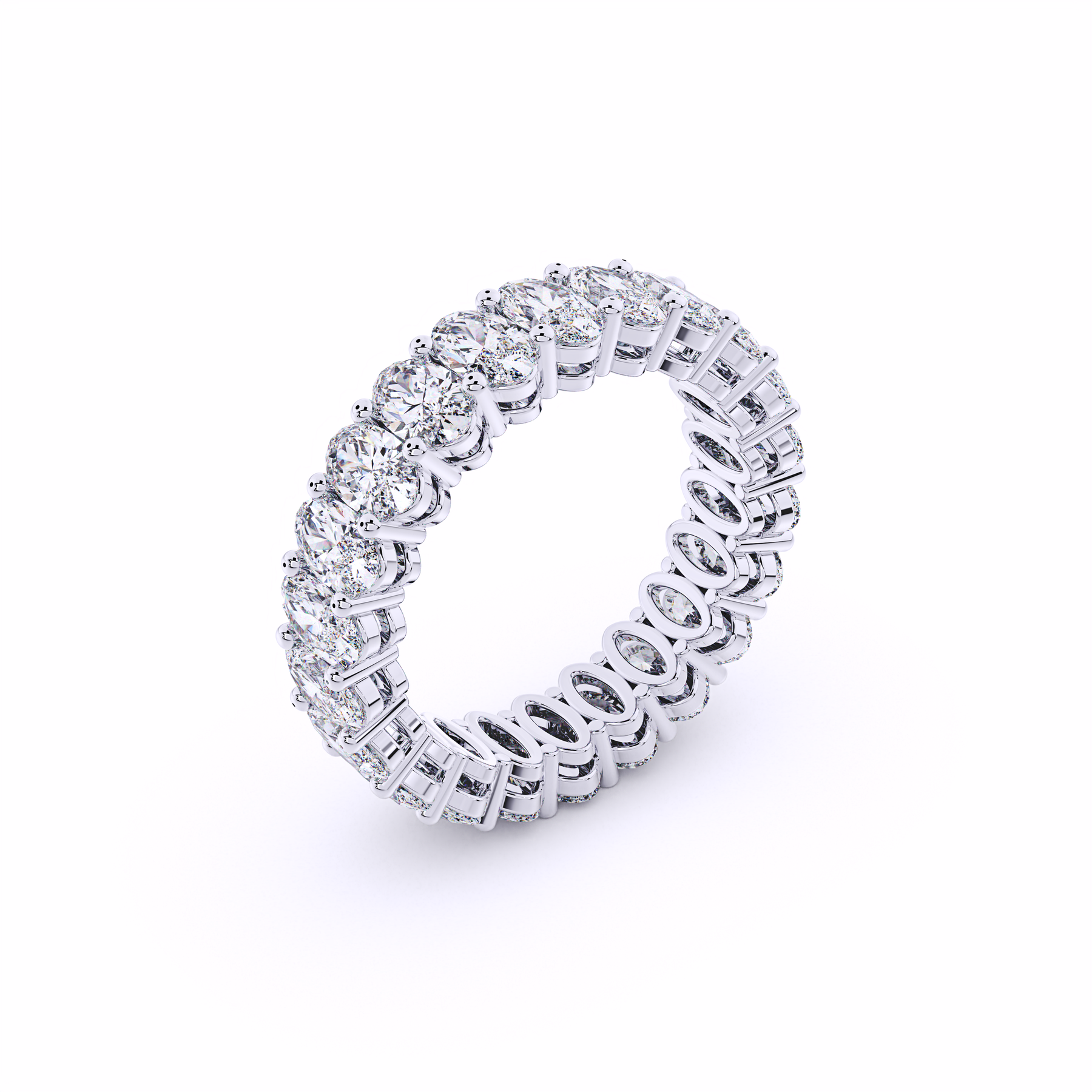 Oval Eternity Wedding Band
