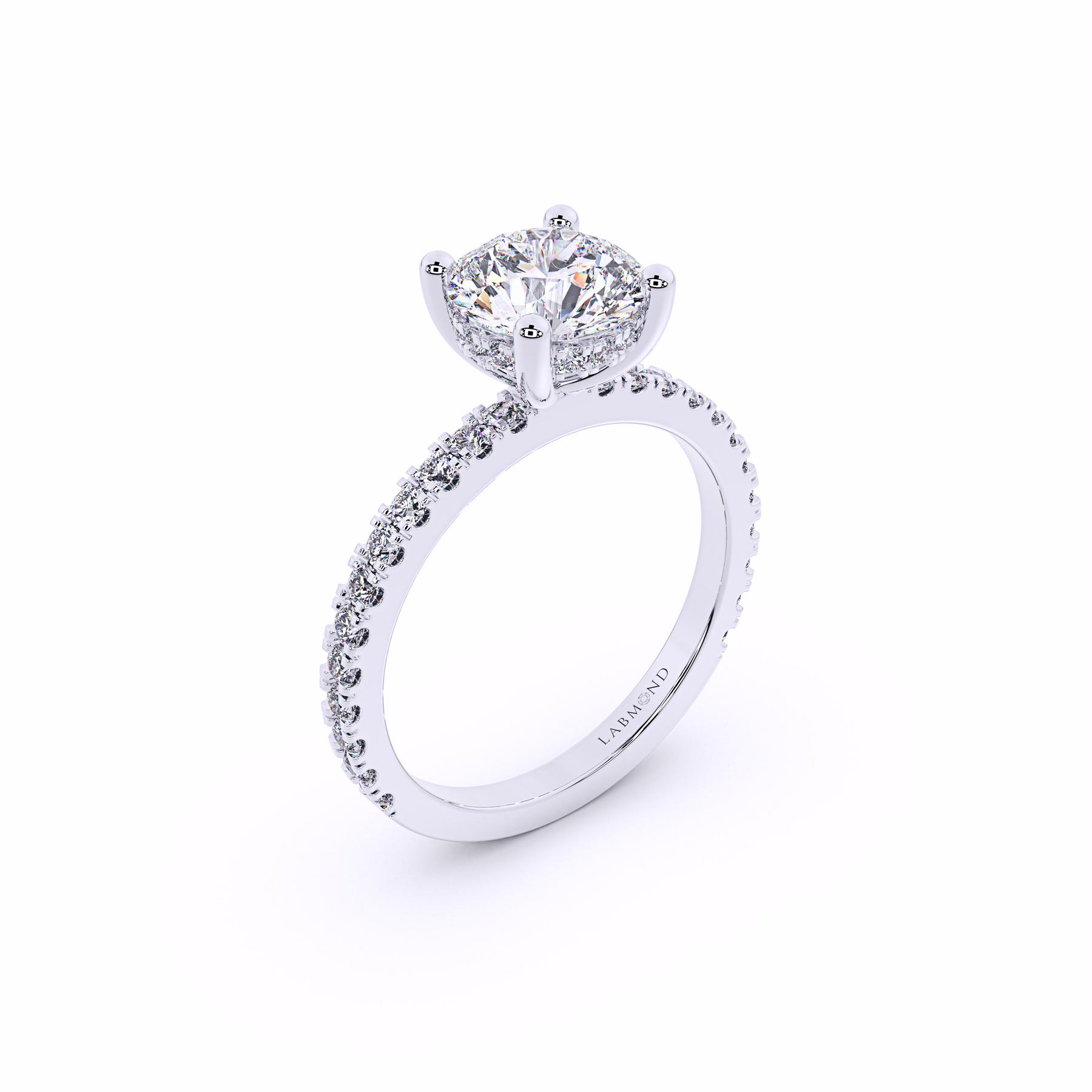 VIVA Solitare Hidden Halo Engagement Ring