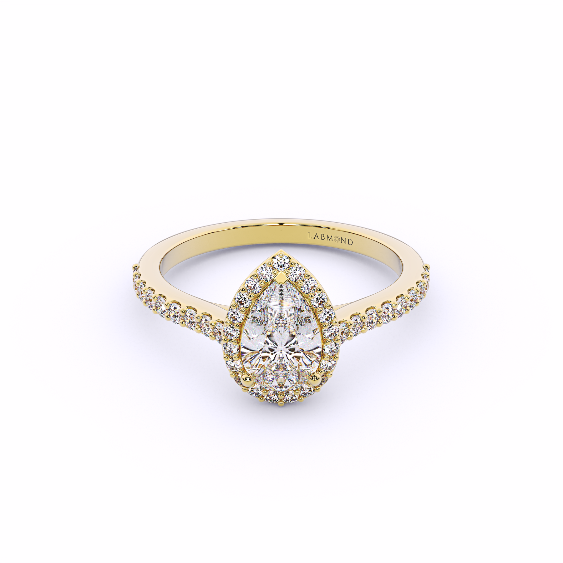 ARTISAN Pear Shape Halo Engagement Rings