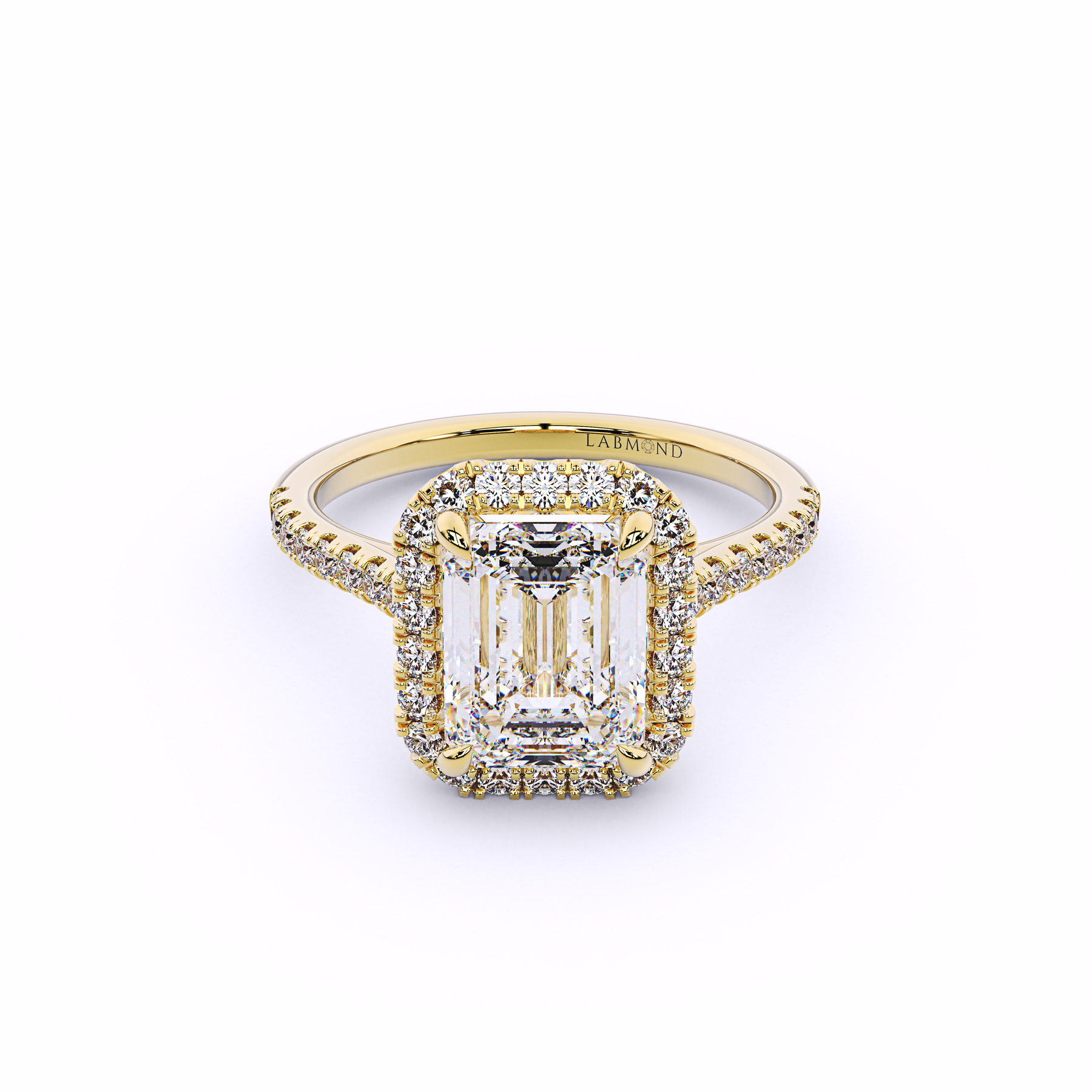 ELEMENT Emerald Halo Engagement Rings
