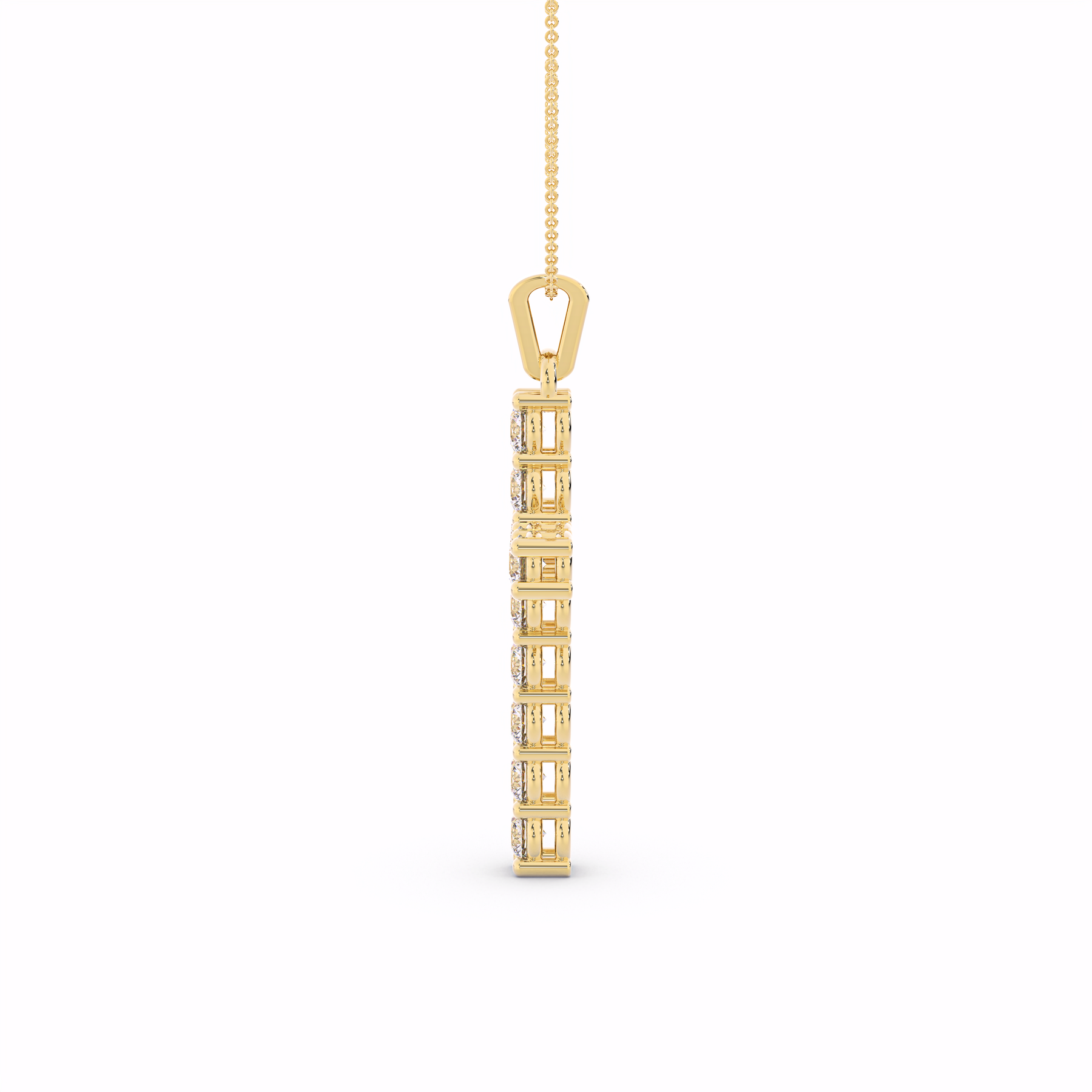 The Trace Diamond Cross Necklace