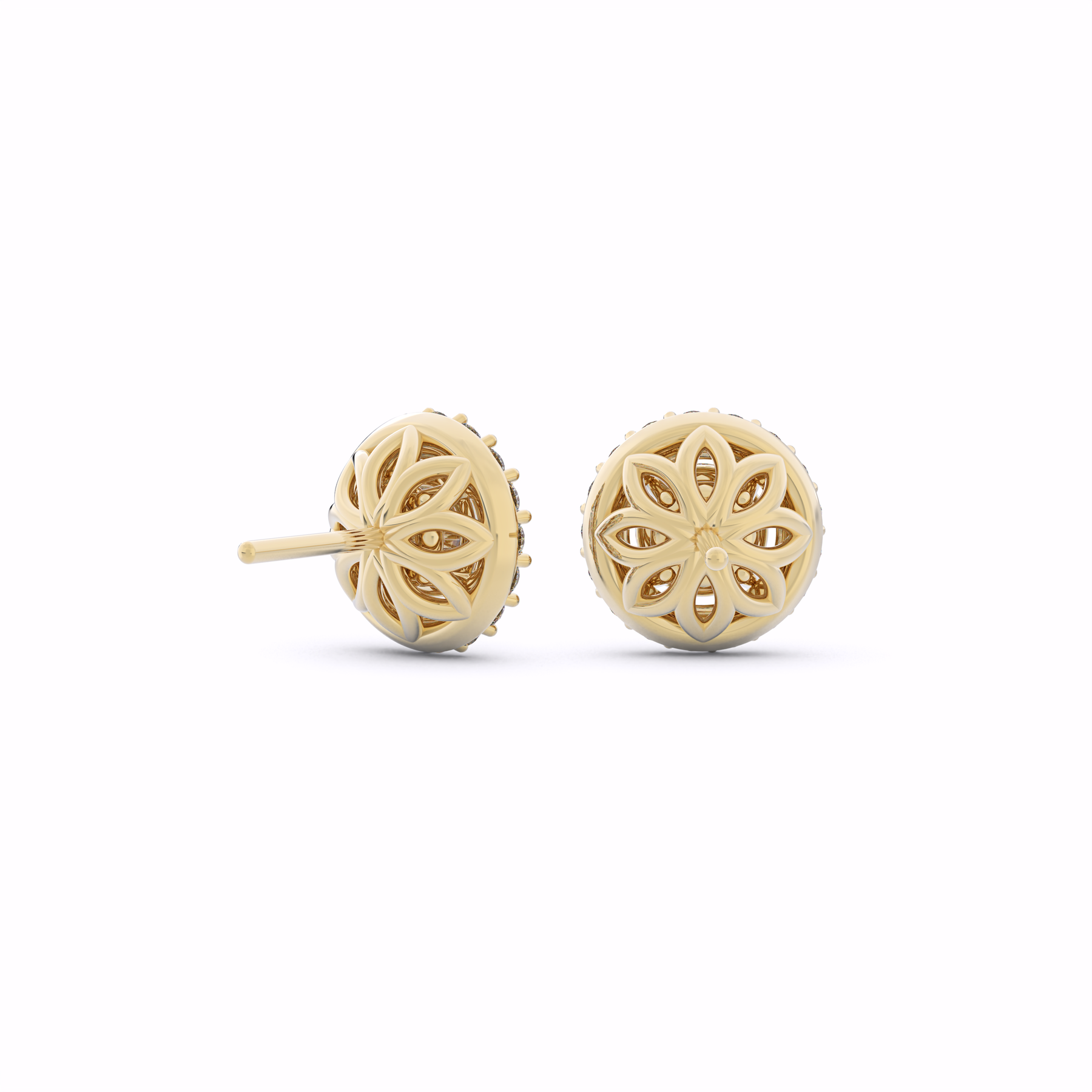 LUMINA Halo Lab-Grown Diamond Stud Earrings