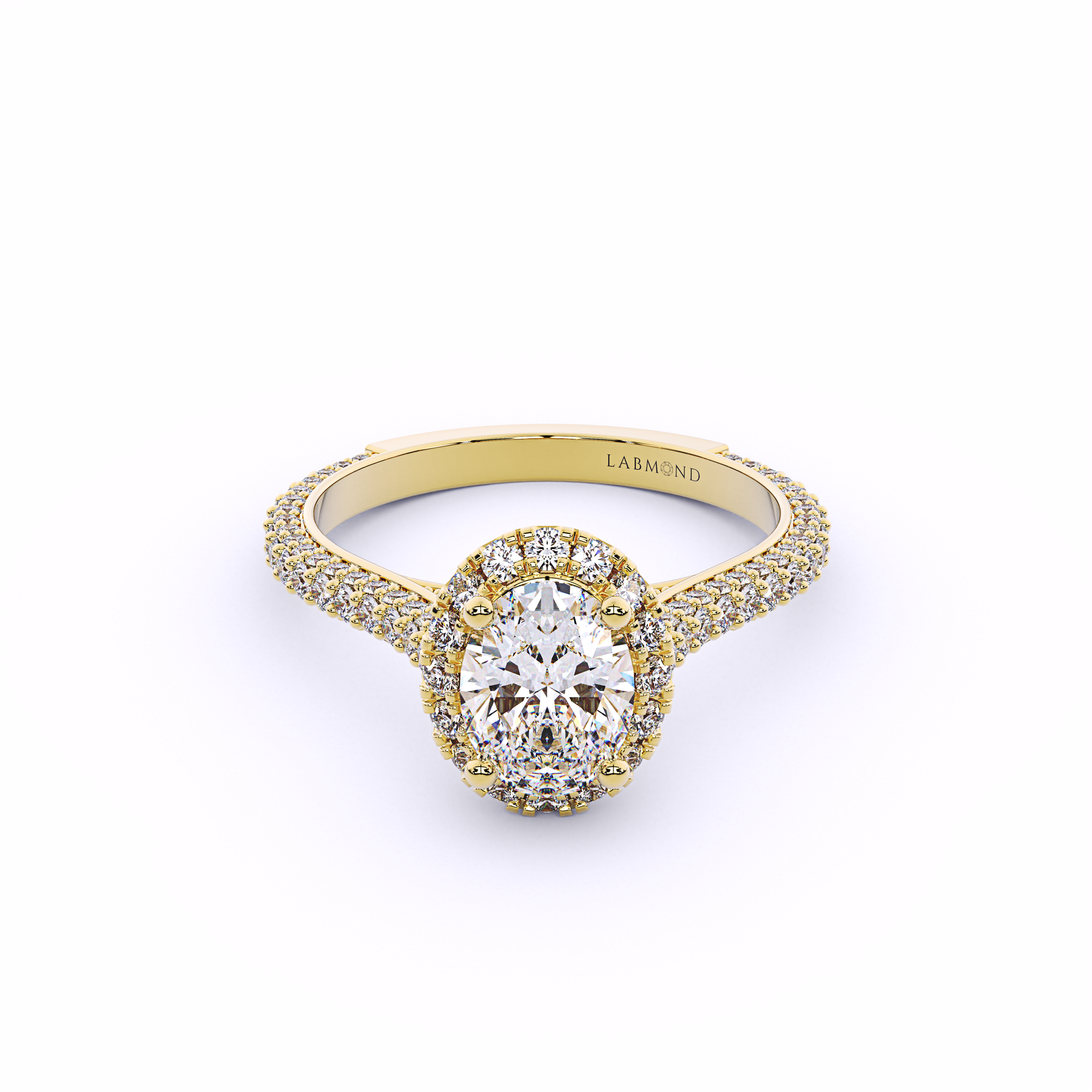 ODYSSEY Oval Halo Engagement Ring