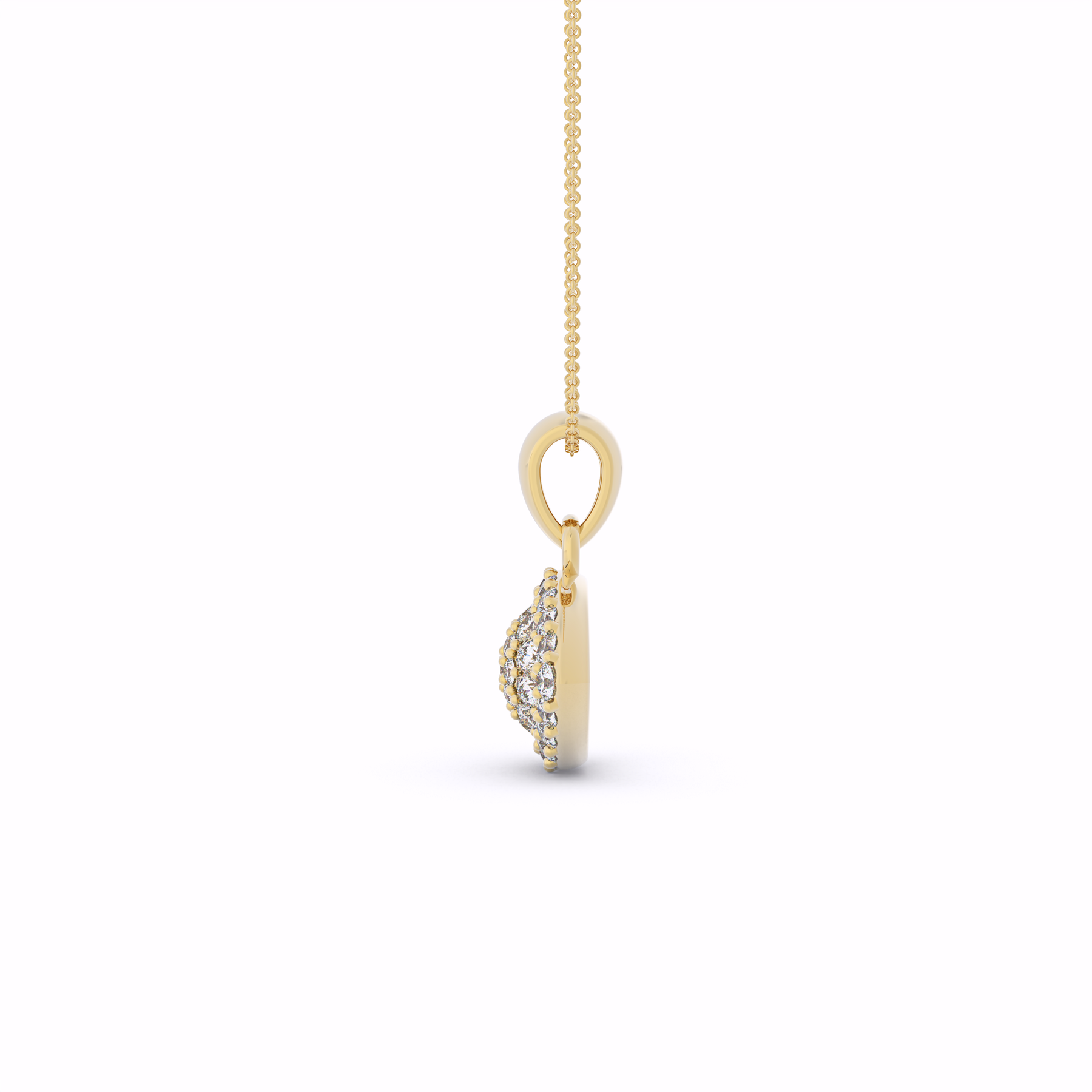 Sparkling Diamond Eye Pendant
