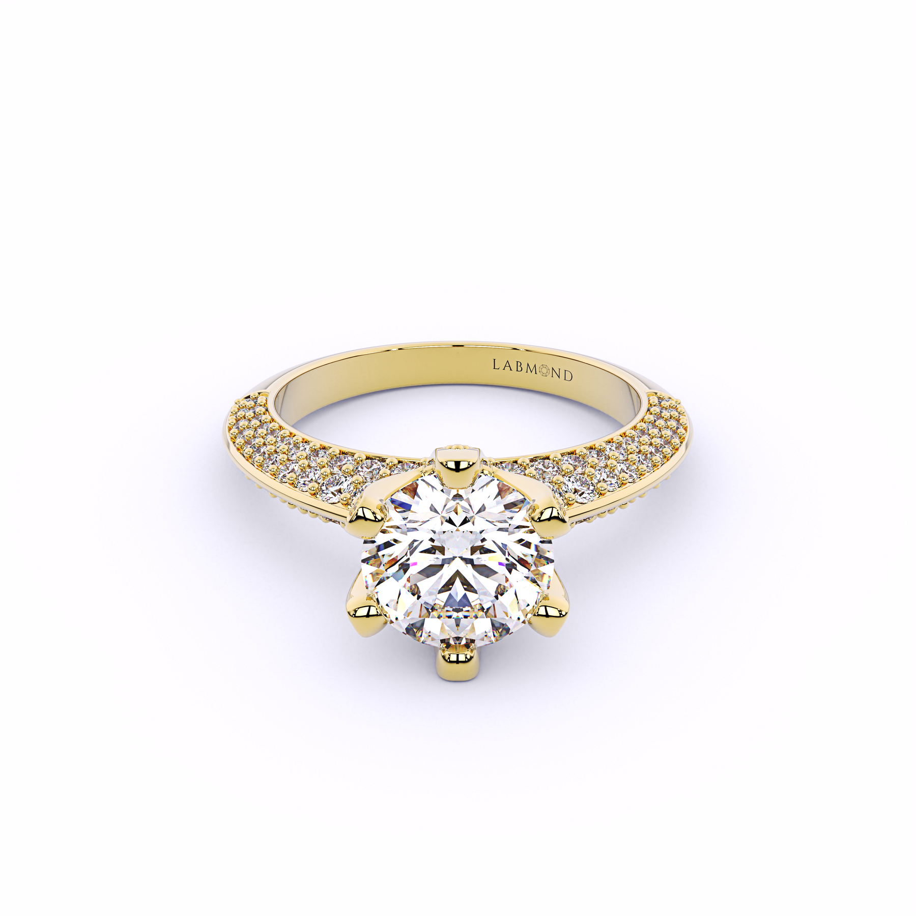 SUNDANCE Knife-Edged Round Solitaire Brilliant Engagement Ring