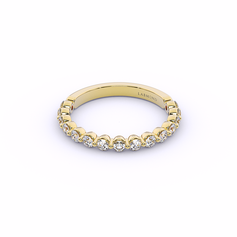WONDER Eternity Wedding Band#Yellow_1