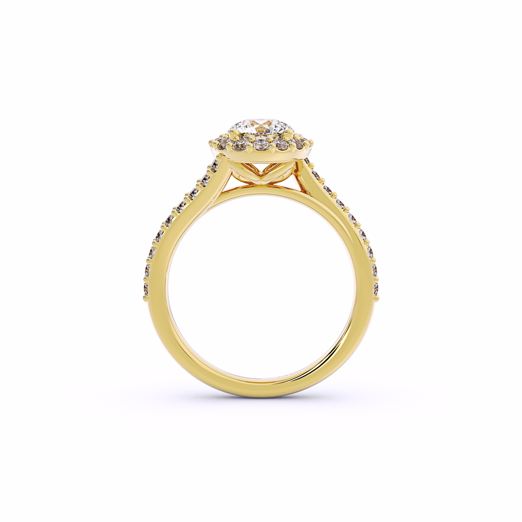 DESTINY Round Twisted Halo Ring