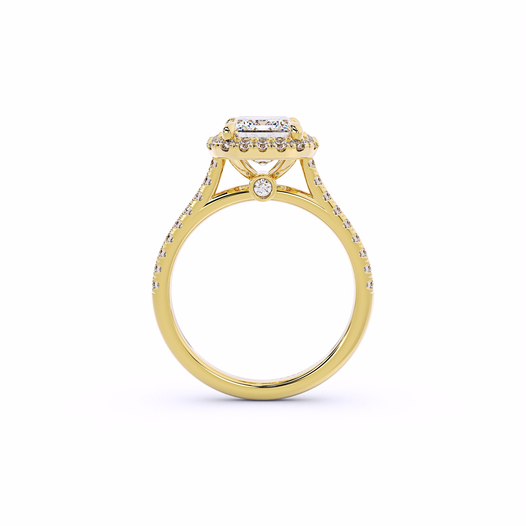 ELEMENT Emerald Halo Engagement Rings