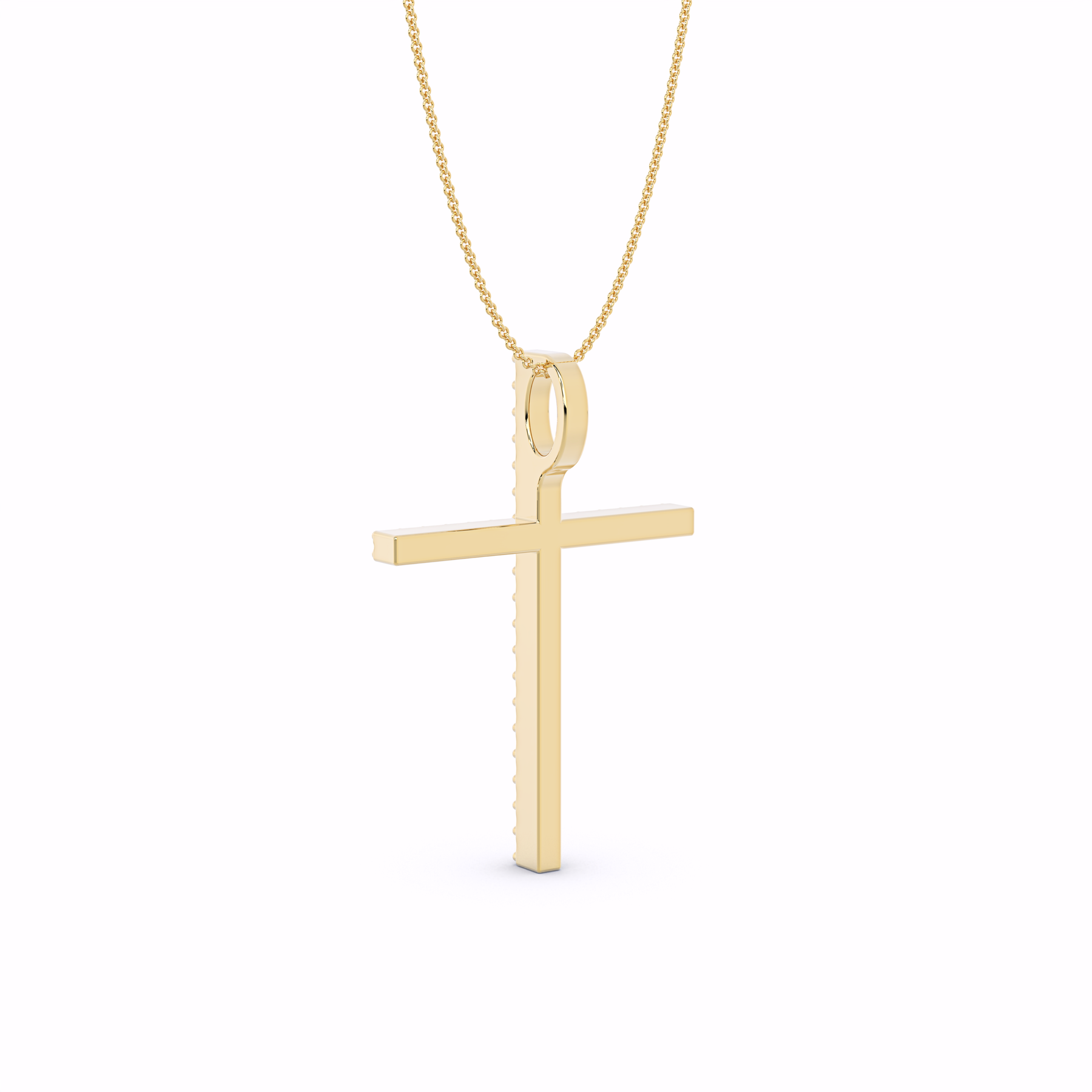 The Aurora Diamond Cross Pendant Necklace