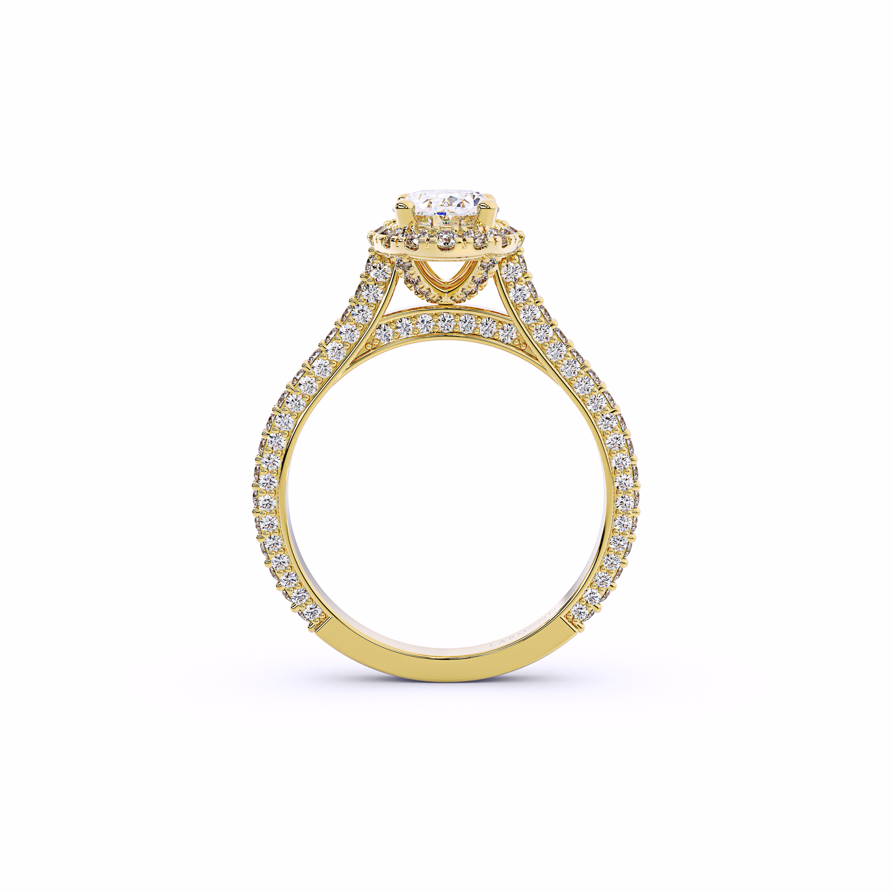 ODYSSEY Oval Halo Engagement Ring