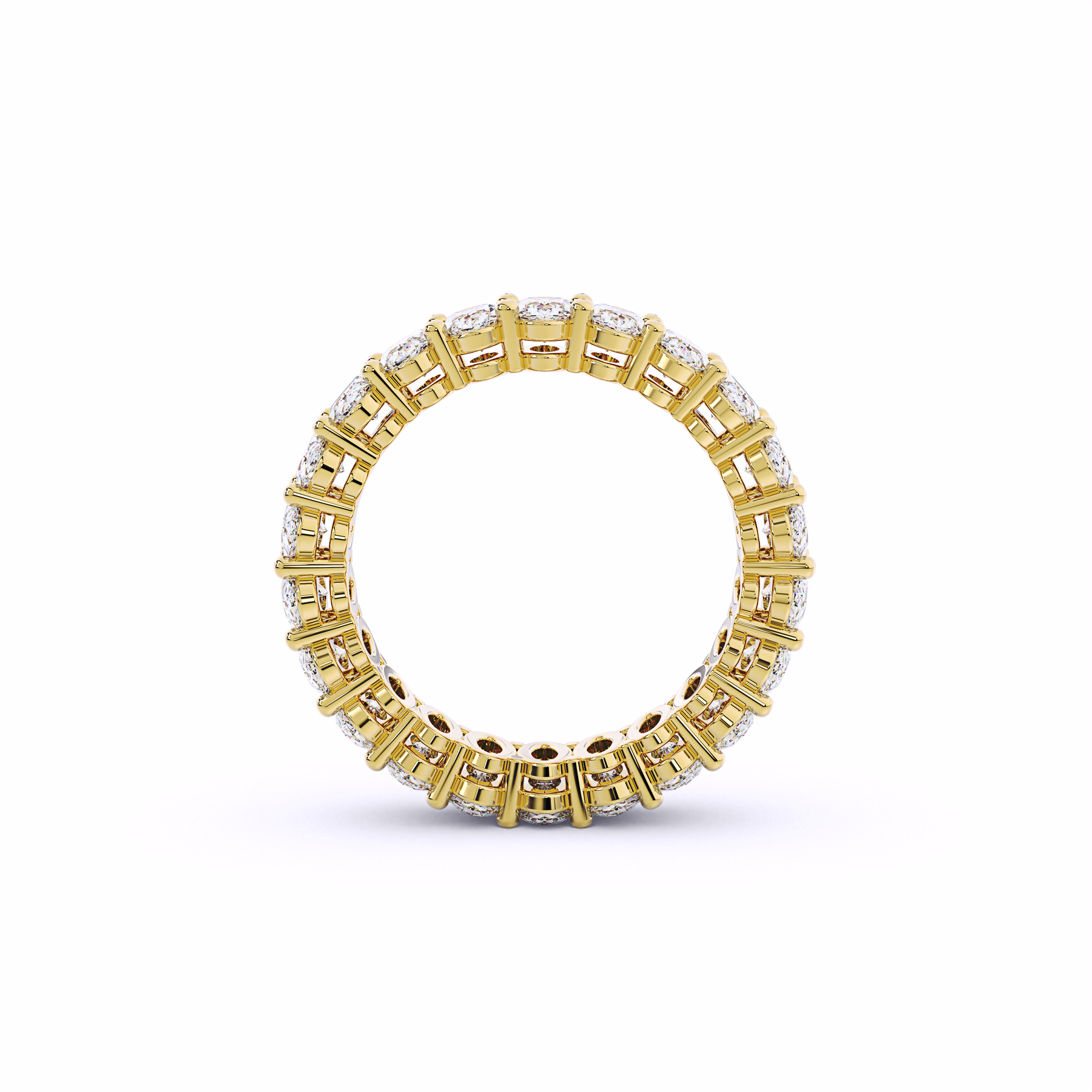 Oval Eternity Wedding Band