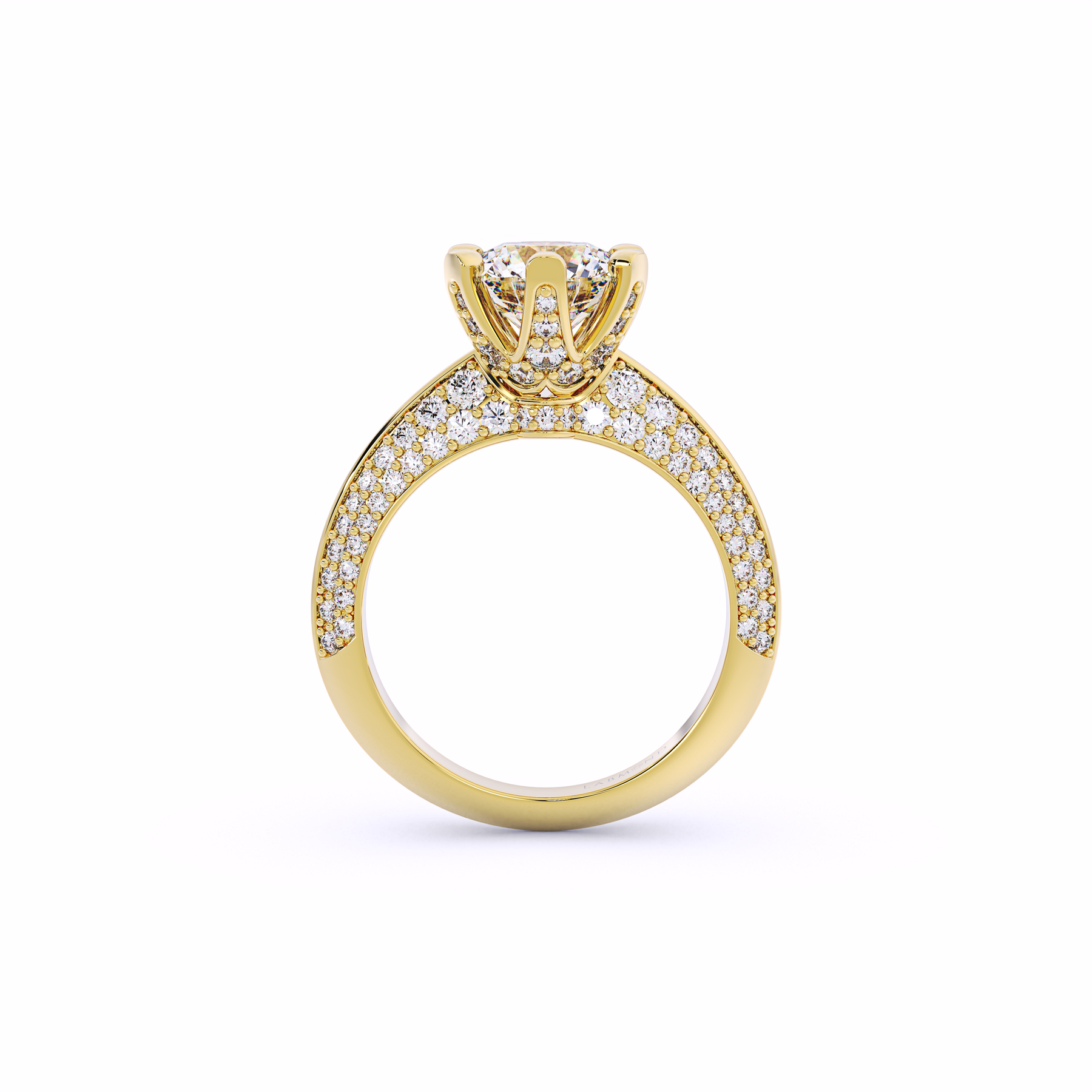 SUNDANCE Knife-Edged Round Solitaire Brilliant Engagement Ring