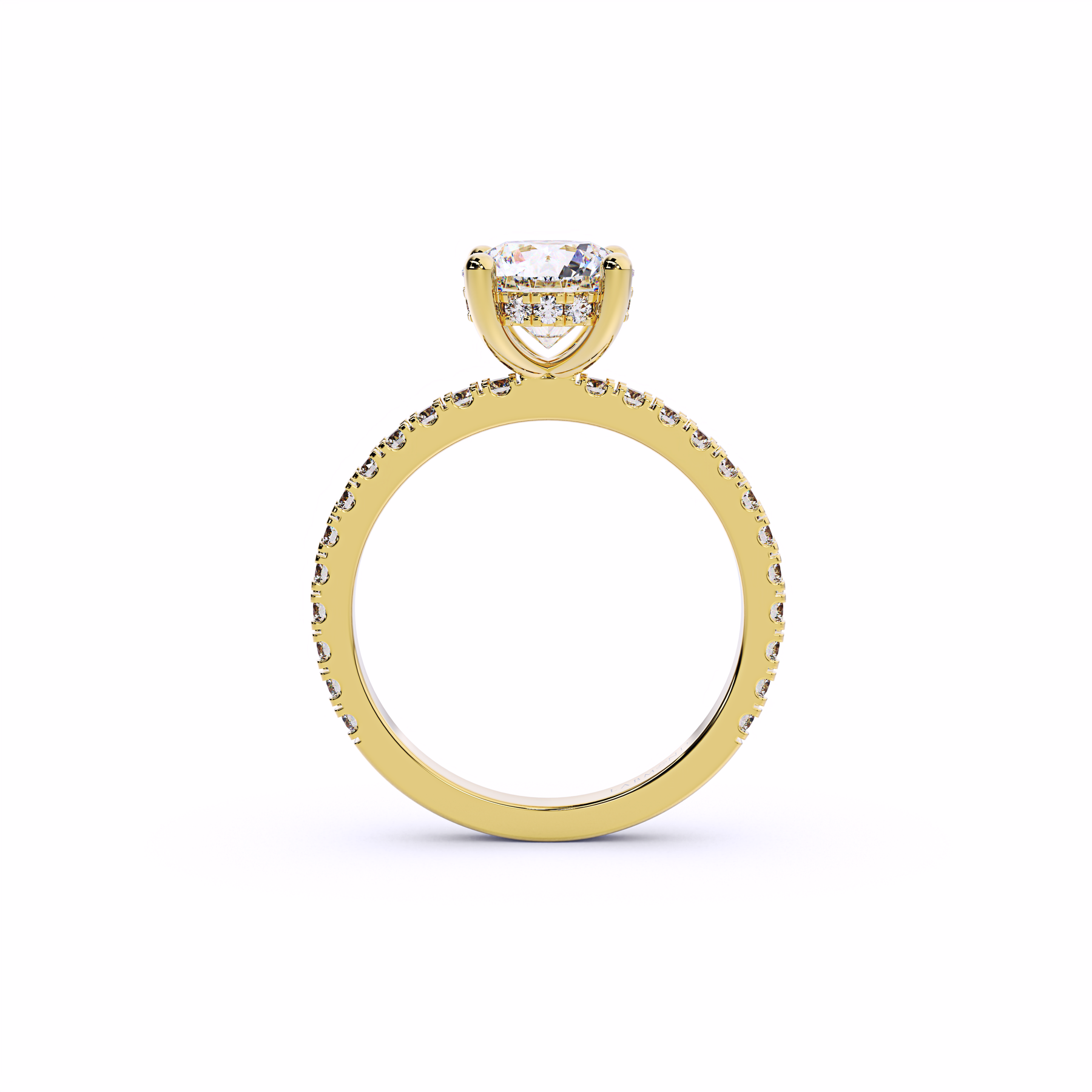 VIVA Solitare Hidden Halo Engagement Ring