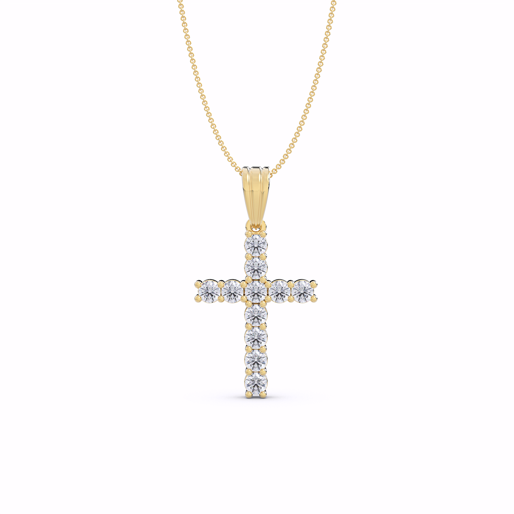 The Verity Diamond Cross Pendant