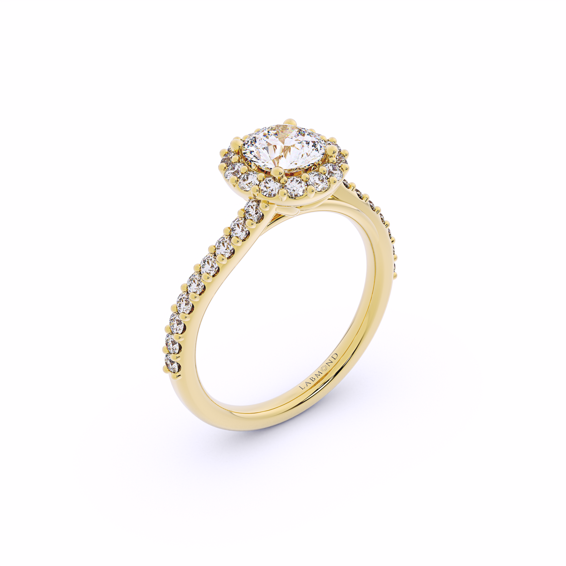 DESTINY Round Twisted Halo Ring