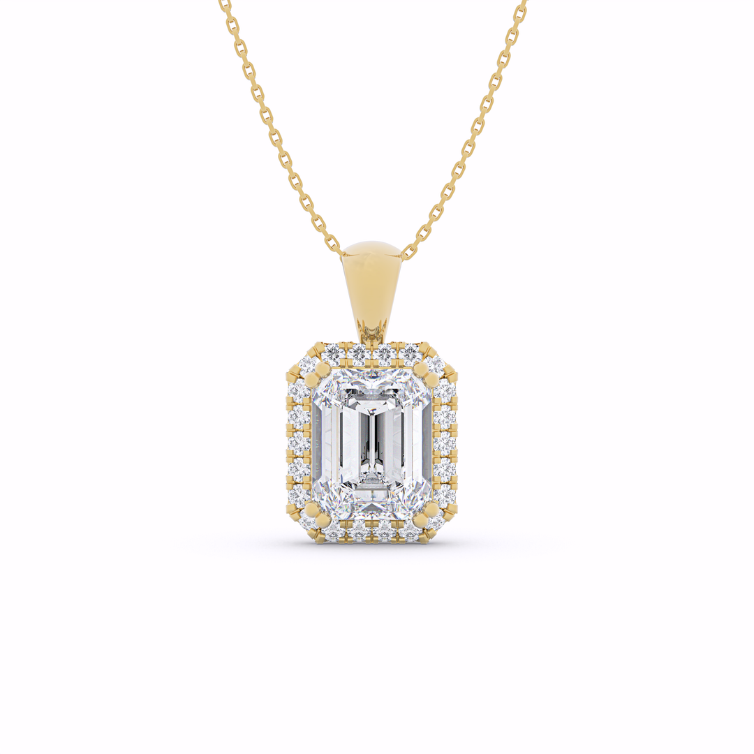 yellow-emerald-cut-diamond-halo-pendant