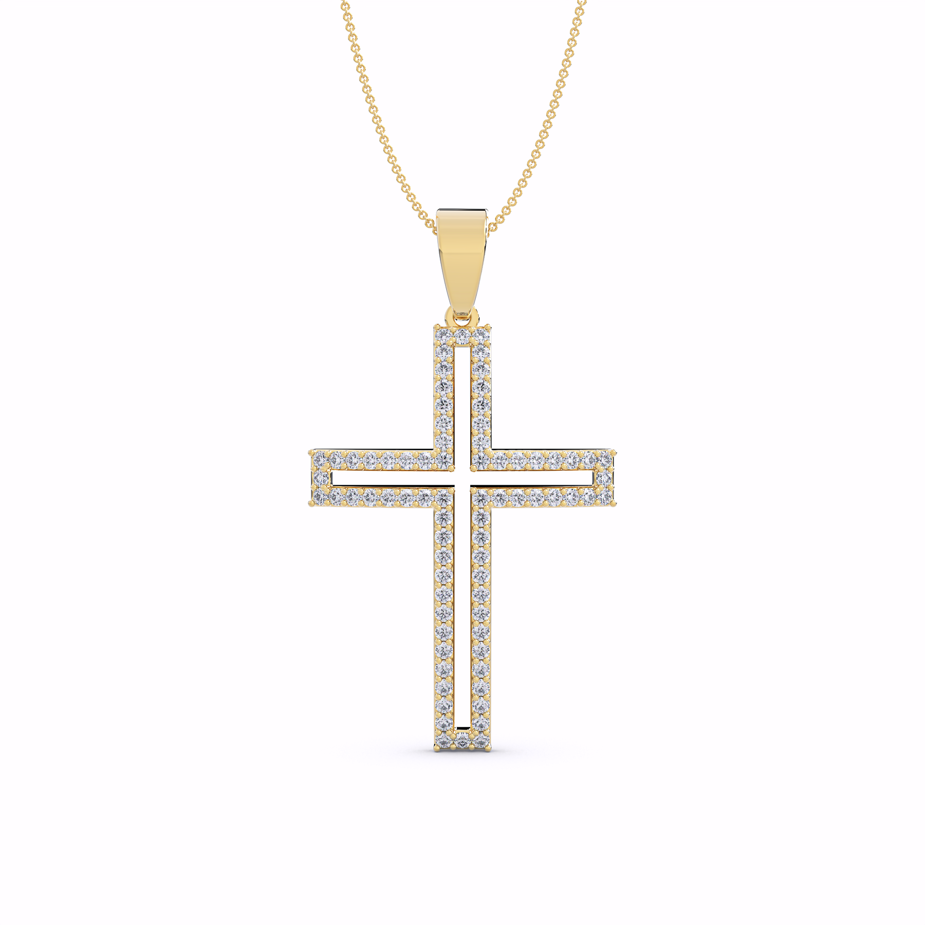 The Lumen Lab-Grown Diamond Cross Pendant
