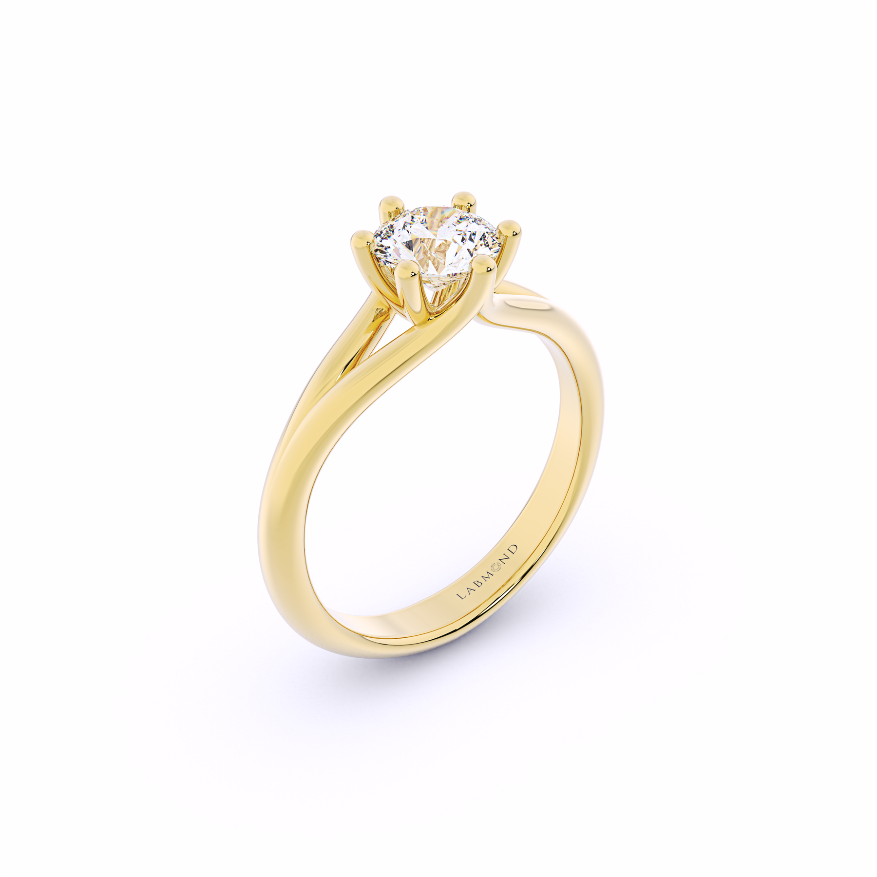 MIKAELA Split Band Diamond Engagement Ring