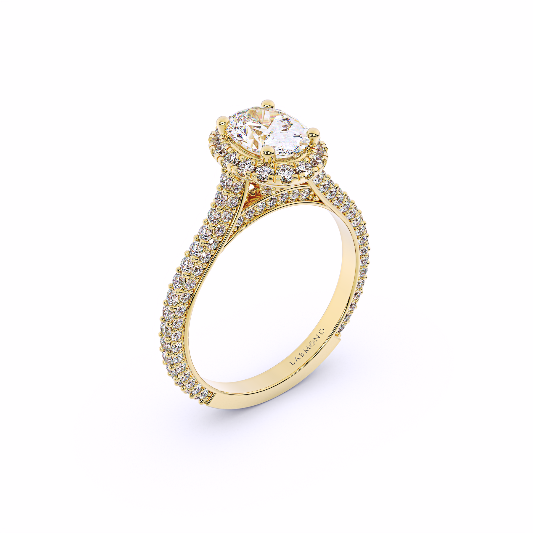 ODYSSEY Oval Halo Engagement Ring