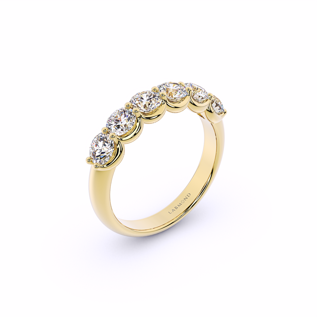 yellow-six-stone-diamond-ring