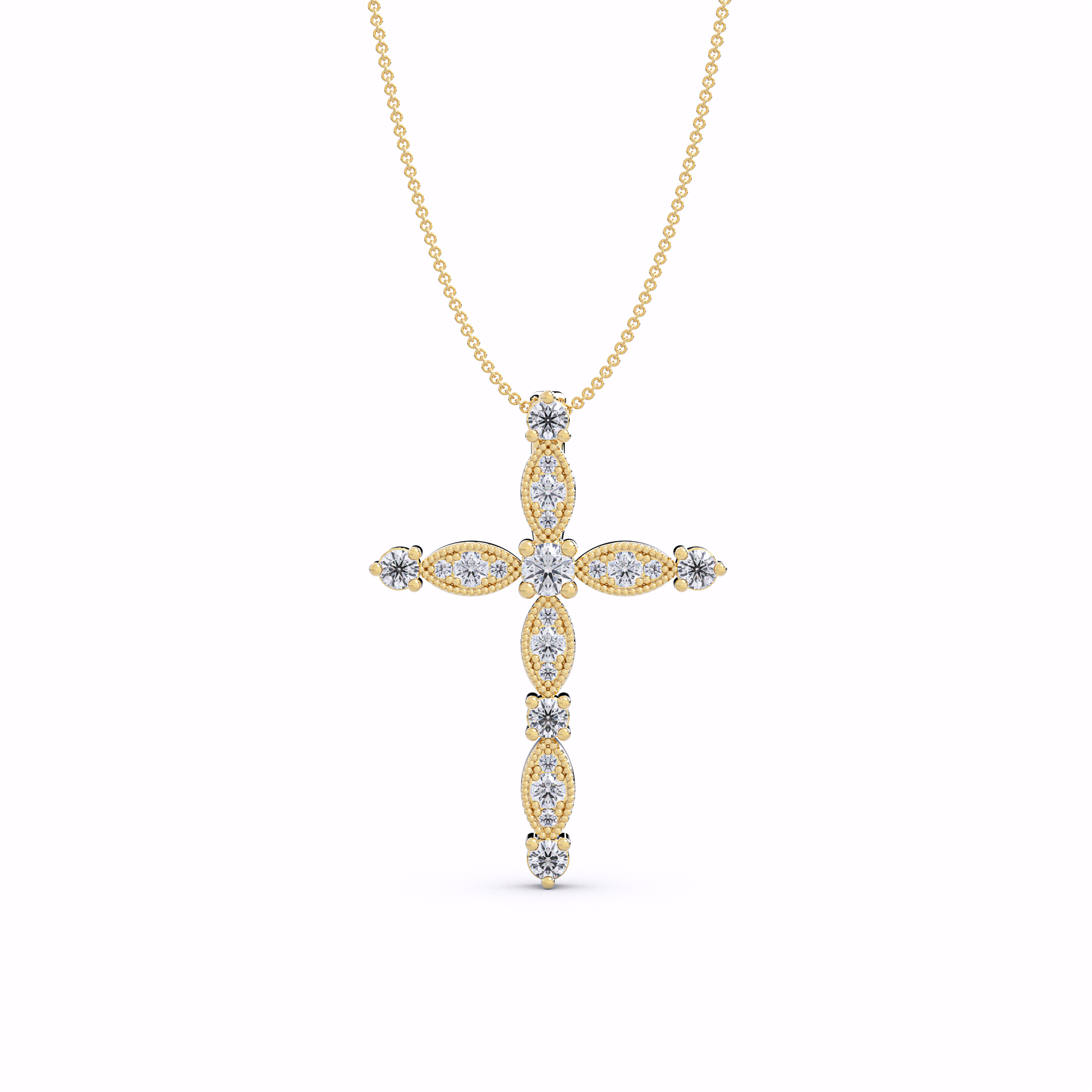The Celestia Diamond Cross Pendant