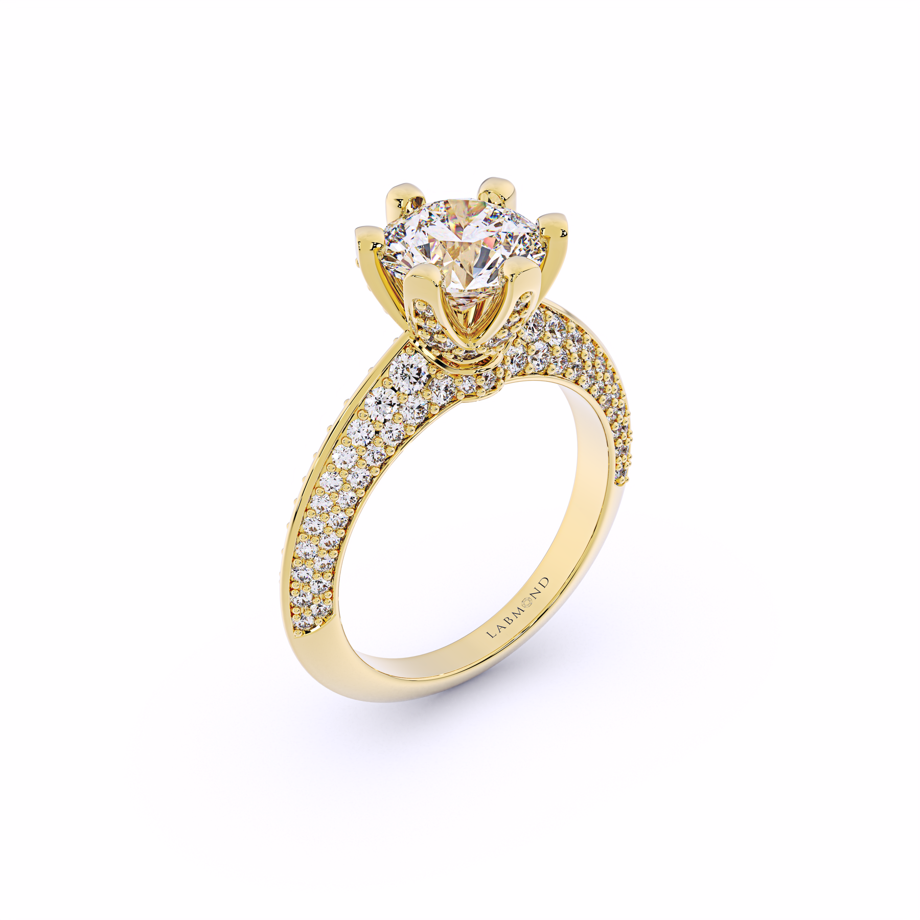 SUNDANCE Knife-Edged Round Solitaire Brilliant Engagement Ring