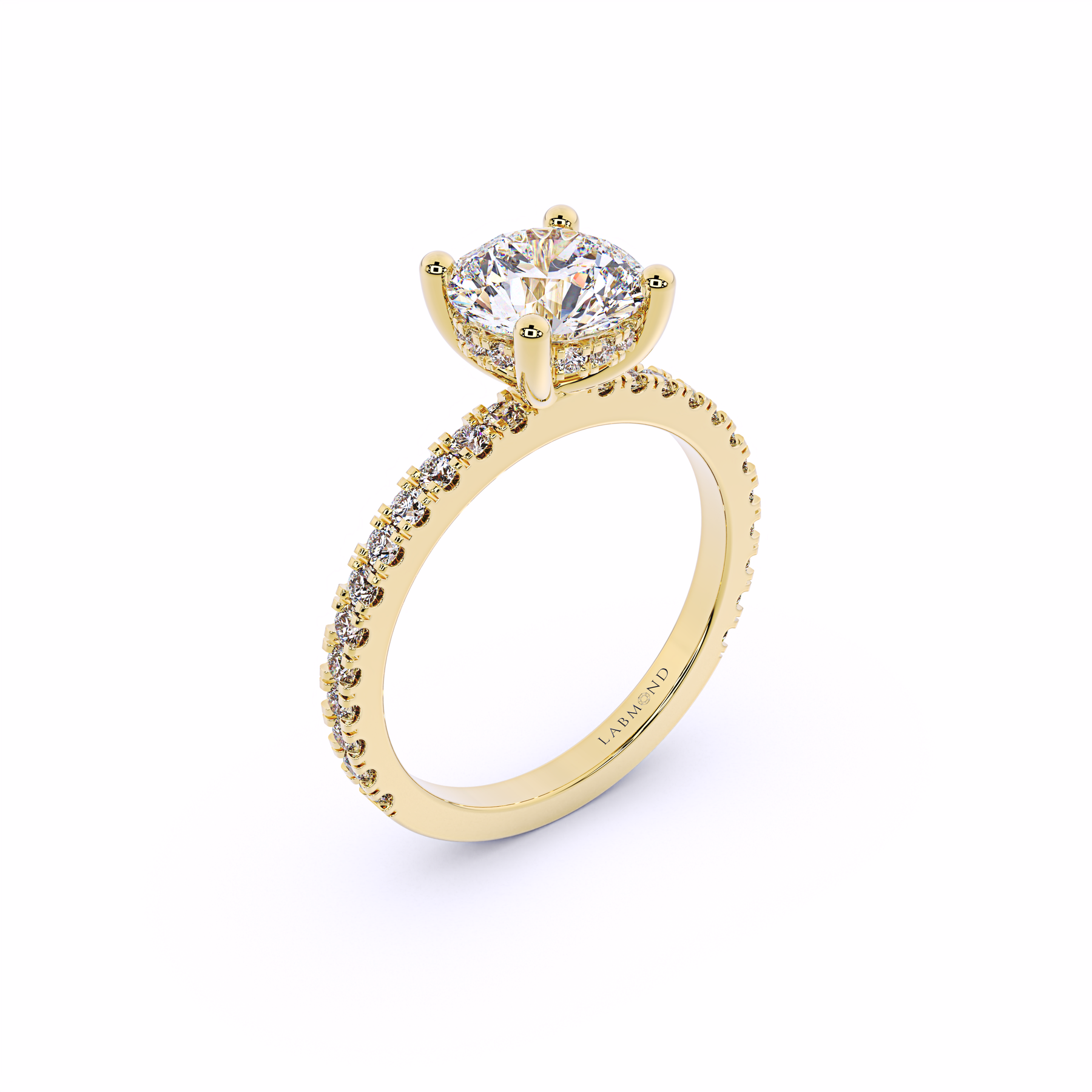 VIVA Solitare Hidden Halo Engagement Ring